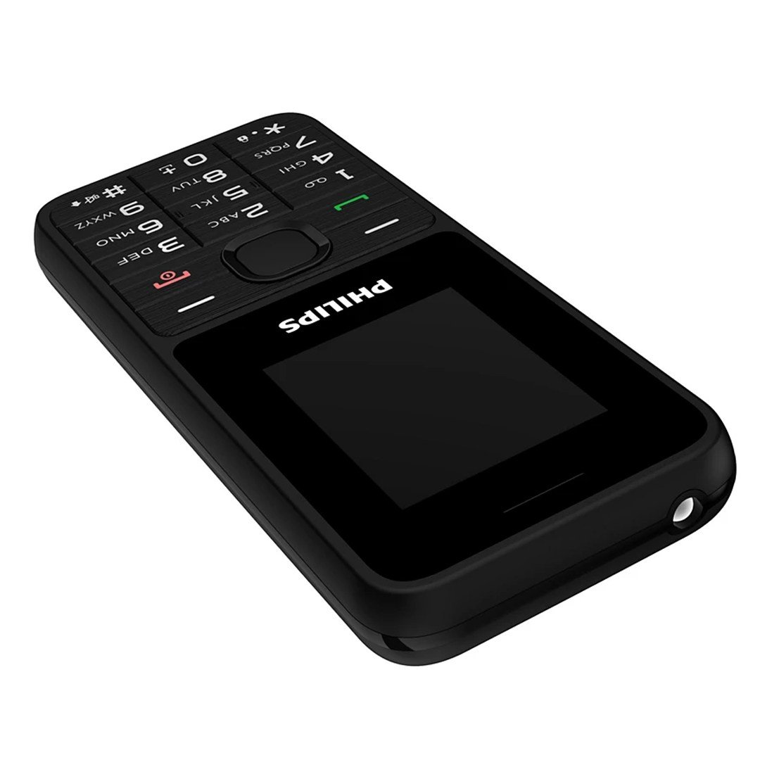 PHILIPS XENİUM E2125 1.77'' ÇİFT SİM KARTLI KAMERASIZ TUŞLU SİYAH EL FENERLİ ASKER TELEFONU QQVGA EKRAN 1700MAH PİL