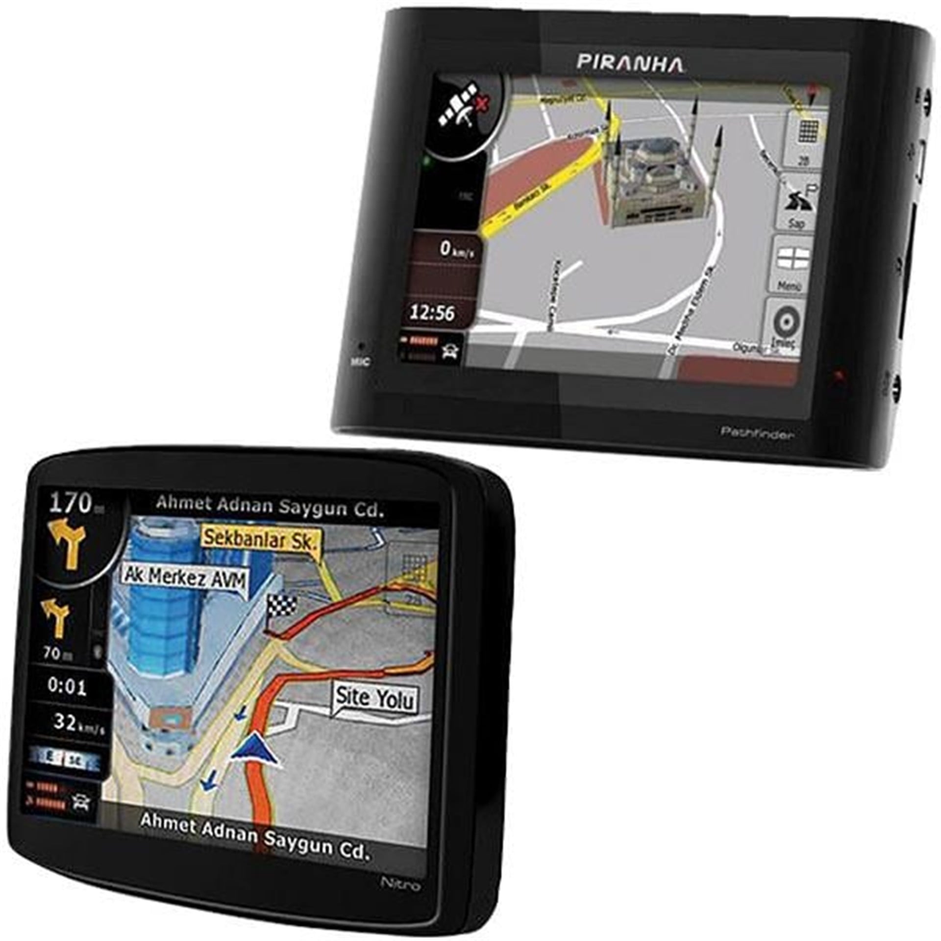 Oem Pıranha Pathfinder/Nıtro 3.5 İnç Ekranlı İgo Yazılım Gps Navigasyon - Oto Aksesuarları