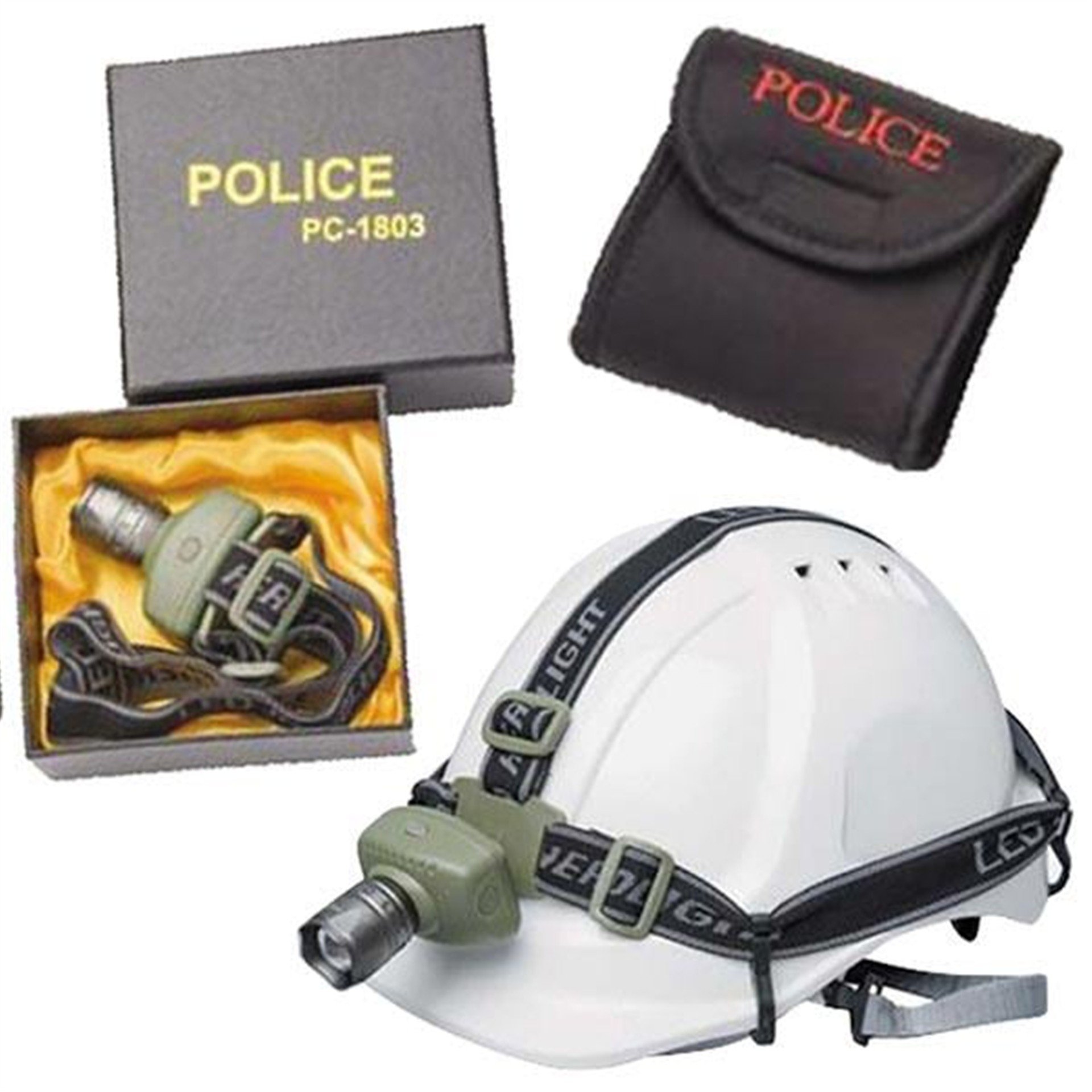Police Polıce Pc-C1803 Cree Xenon Ampullü Kızaklı Kafa Feneri - Fener ve Işıldaklar