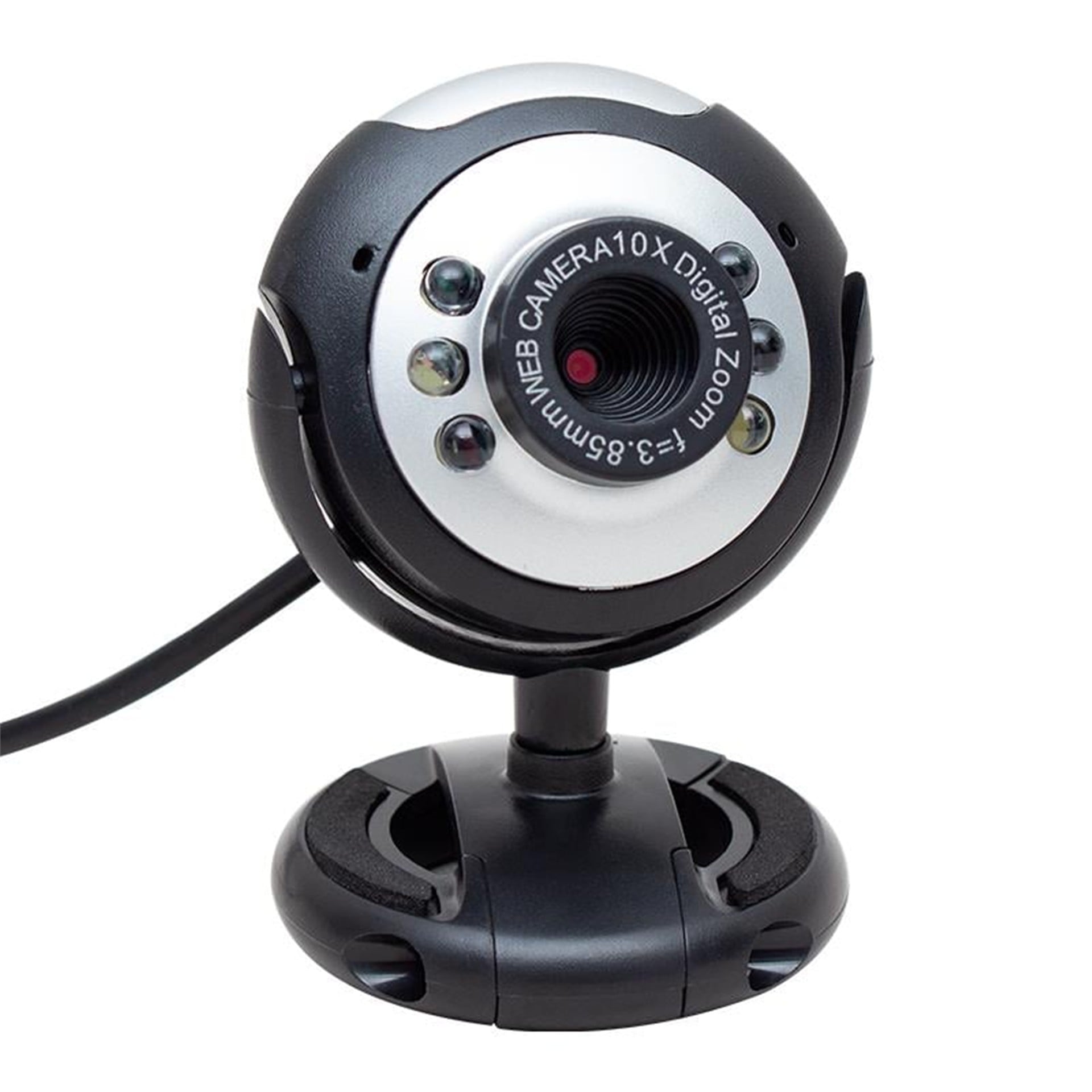 Powermaster Powermaster 1.3 MP 10x Zoom Ledli Mikrofonlu Pc Webcam PM-3962 - Web Kamera