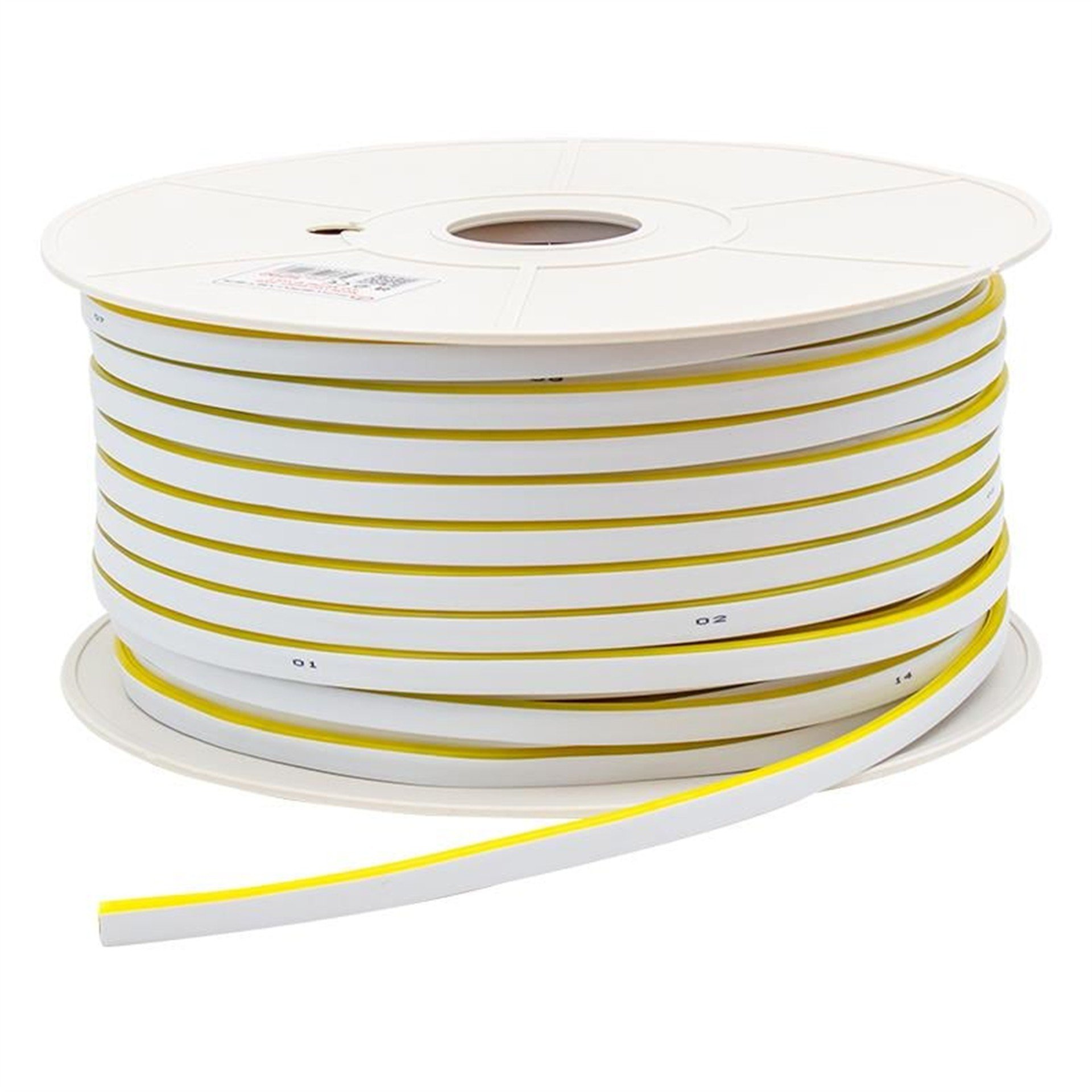 Powermaster Powermaster 100 Metre 12 Volt Sarı Neon Şerit Led - Neon Şerit Led