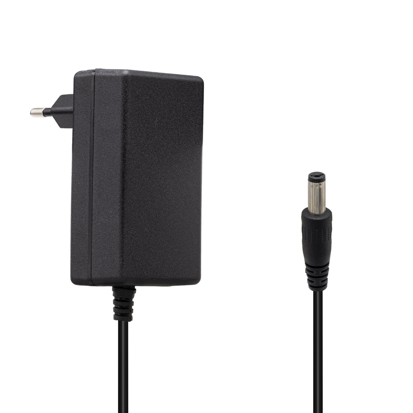 POWERMASTER 12 VOLT - 2.5 AMPER 5.5*2.5 MM YAYLI UÇ PLASTİK KASA PRİZ TİPİ ADAPTÖR