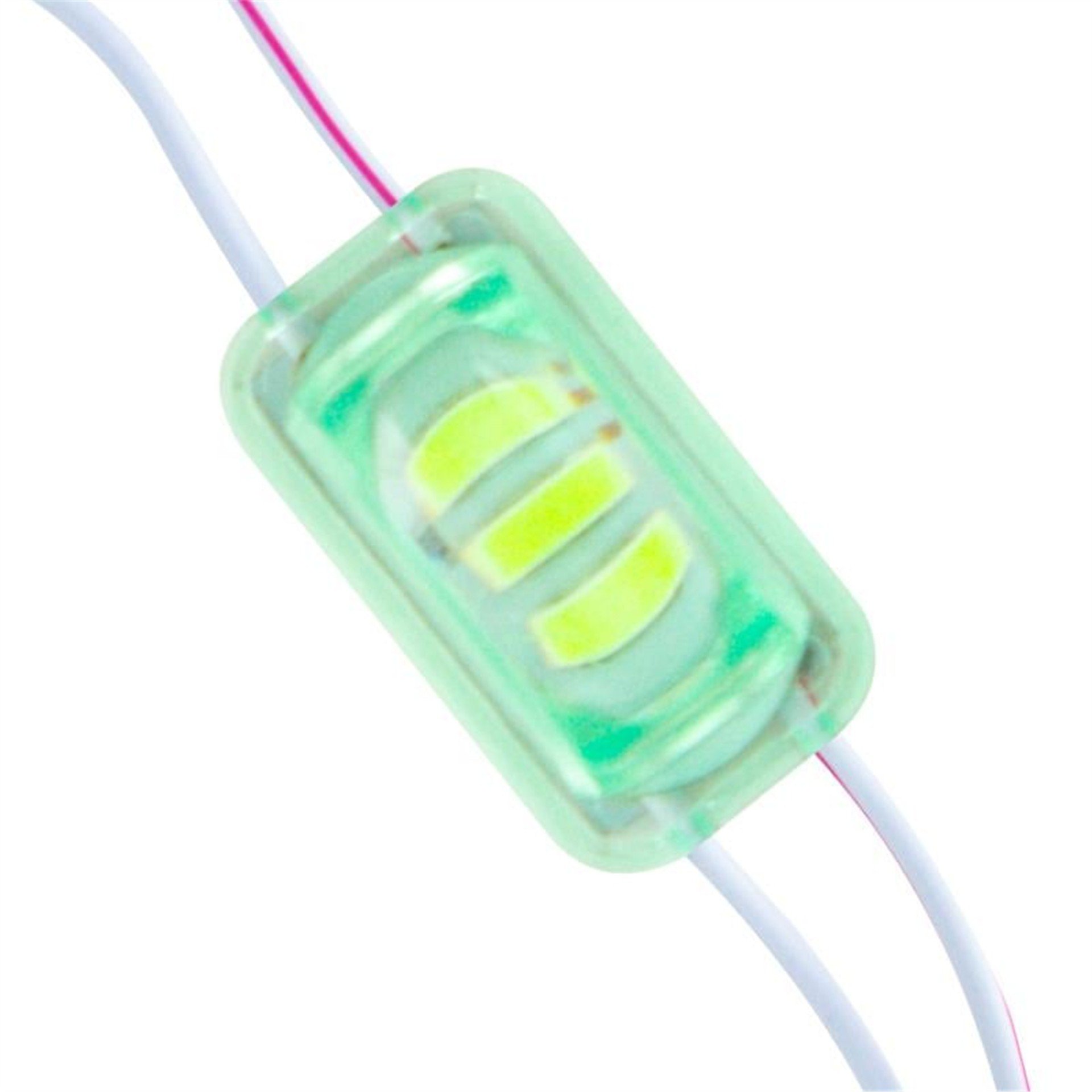 Powermaster Powermaster 12 Volt 1.5 Watt Yeşil 2835 85 X 73 Mm IP65 240 – 260 Lümen 180 Derece Modül Led - Modül Led