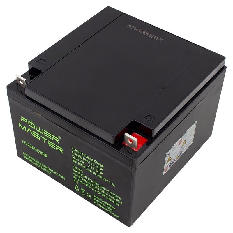 Powermaster 12 Volt 26 Amper Akü (165 X 176 X 125 Mm)