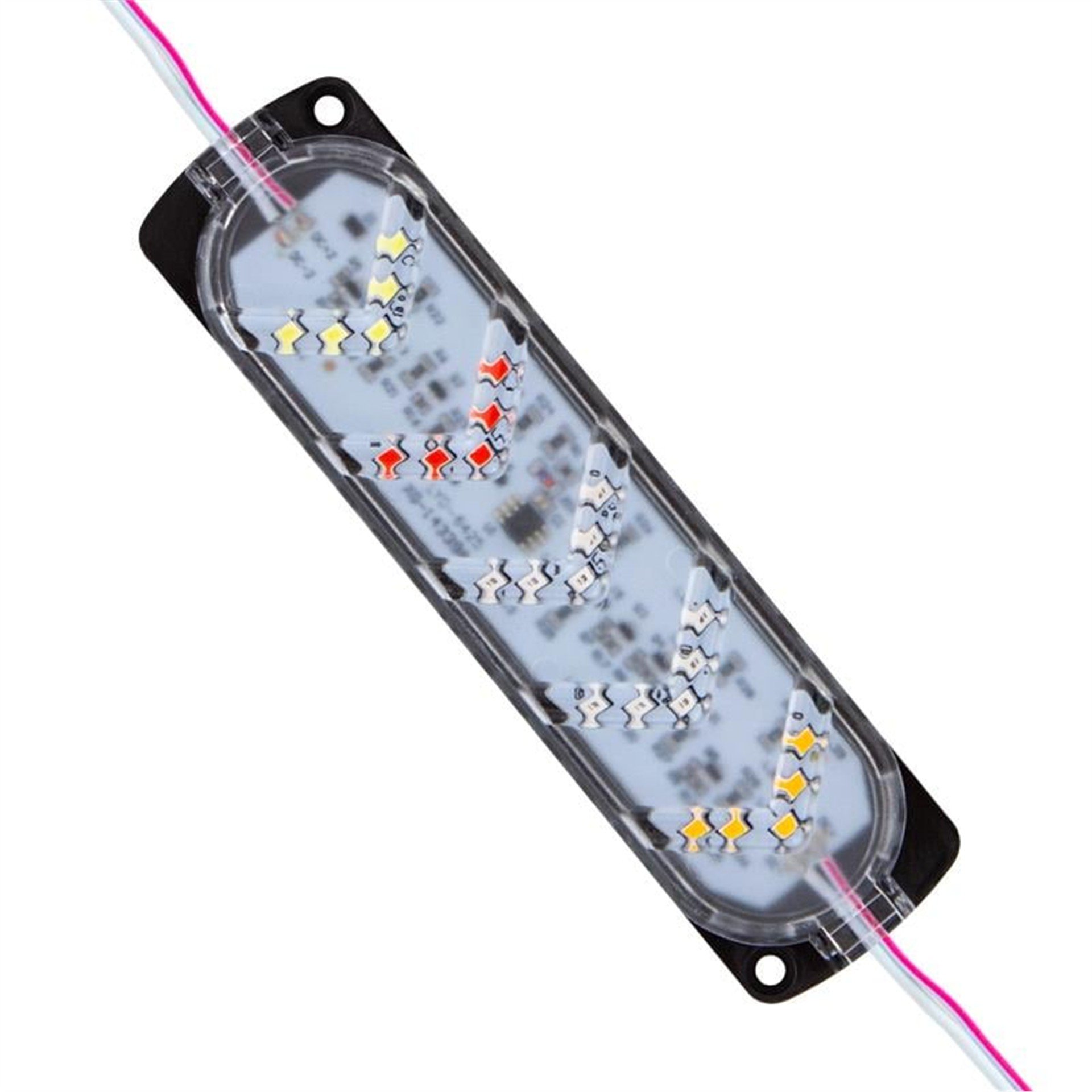 Powermaster Powermaster 12 Volt 3.6 Watt WRGBY Flaşlı Yanıp Sönen Modül Led - Modül Led