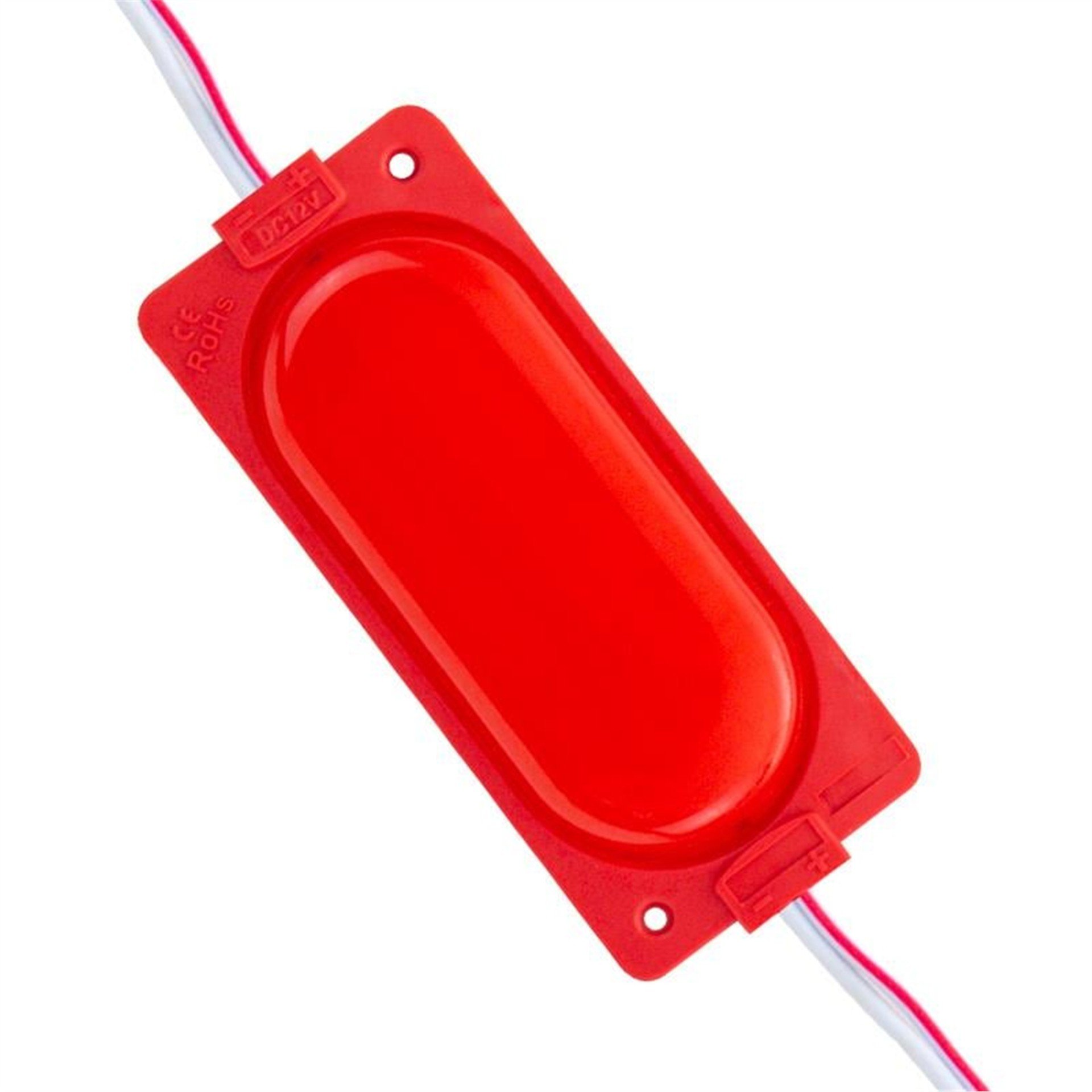 Powermaster Powermaster 12 Volt 3 Watt Kırmızı 85 X 35 Mm IP65 220 - 240 Lümen 140 Derece Cob Modül Led - Modül Led