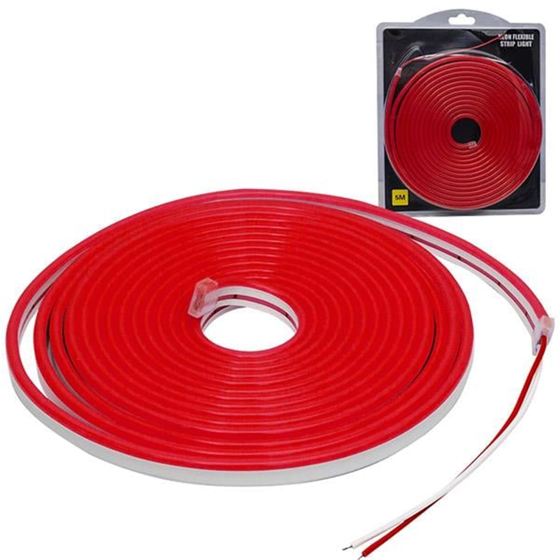 Powermaster Powermaster 12 Volt 5 Metre Silikonlu Kırmızı Neon Led Şerit - Neon Şerit Led