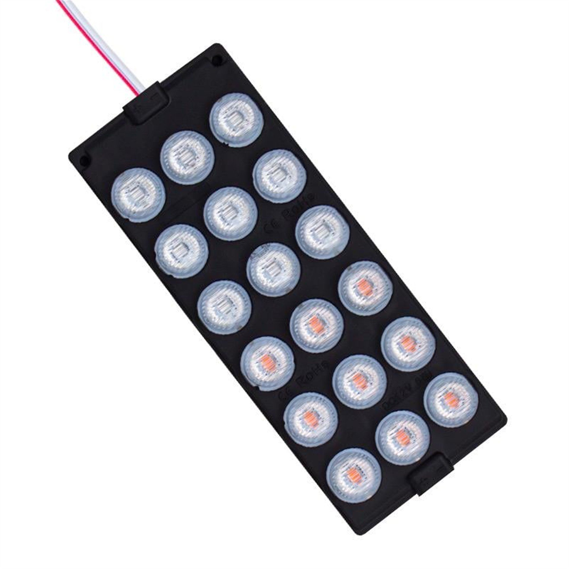 Powermaster Powermaster 12 Volt 6 Watt Kırmızı - Mavi 18 Ledli 2'li Paket Yanıp Sönen Flaşör Modül Led - Modül Led
