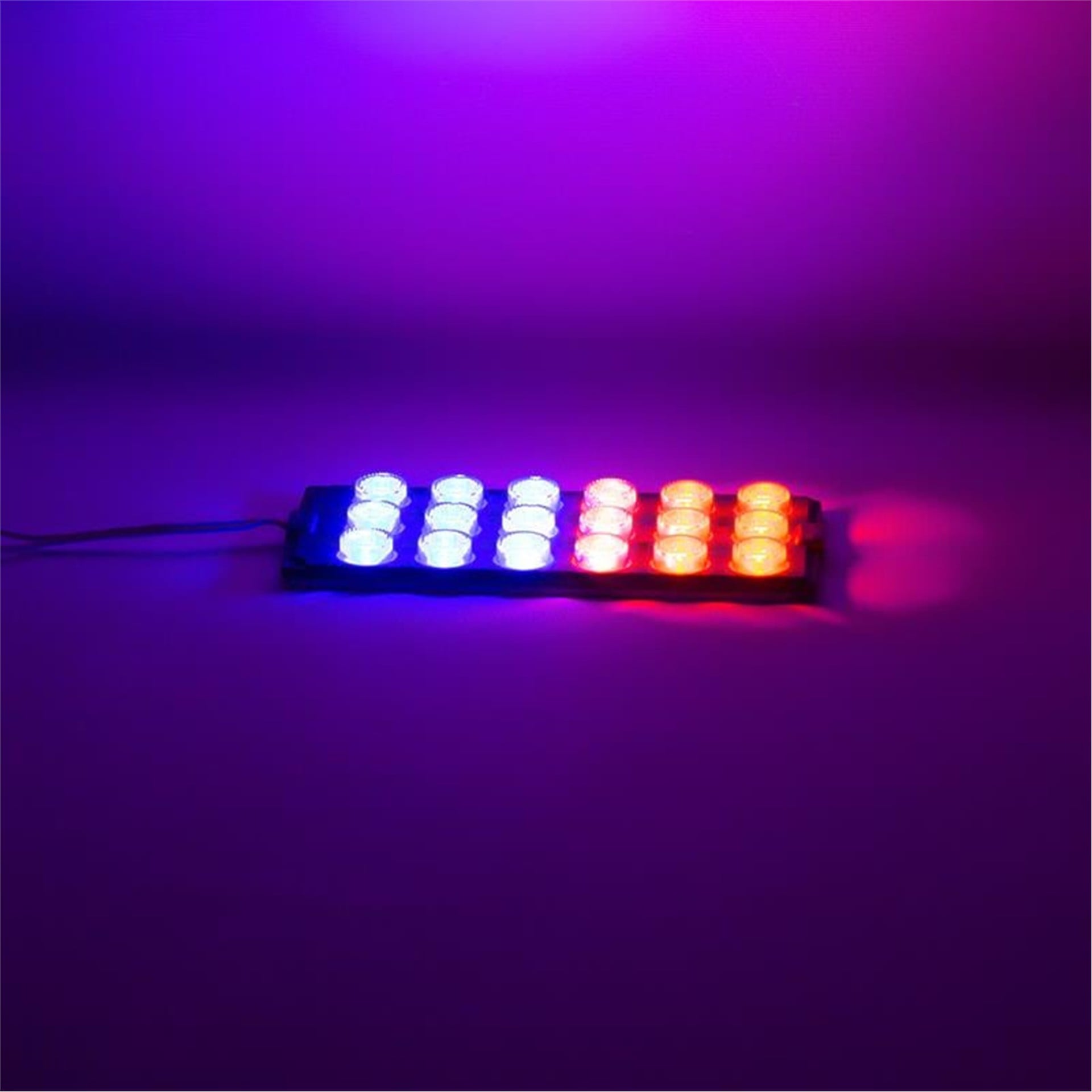 Powermaster Powermaster 12 Volt 6 Watt Kırmızı - Mavi 18 Ledli 2'li Paket Yanıp Sönen Flaşör Modül Led - Modül Led