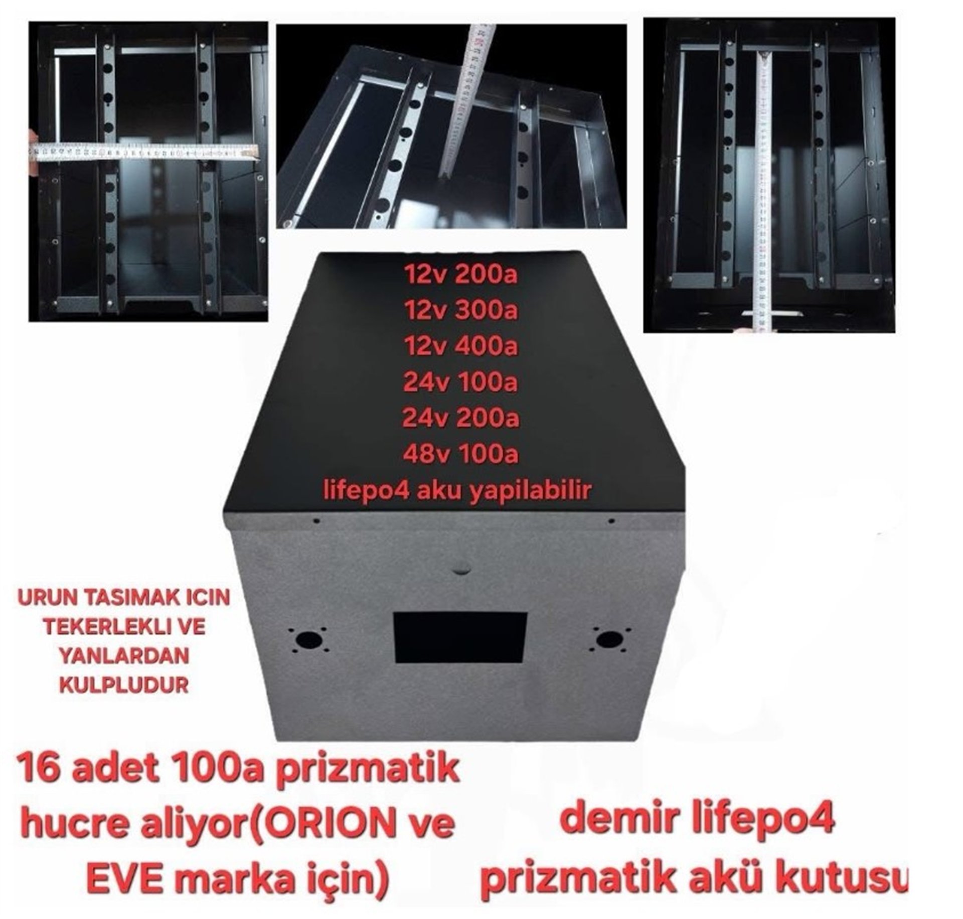 Reyonex POWERMASTER 12/24/48V UYUMLU LİFEPO4 PRİZMATİK AKÜ KUTUSU - Pil Batarya Tamir Ekipmanları