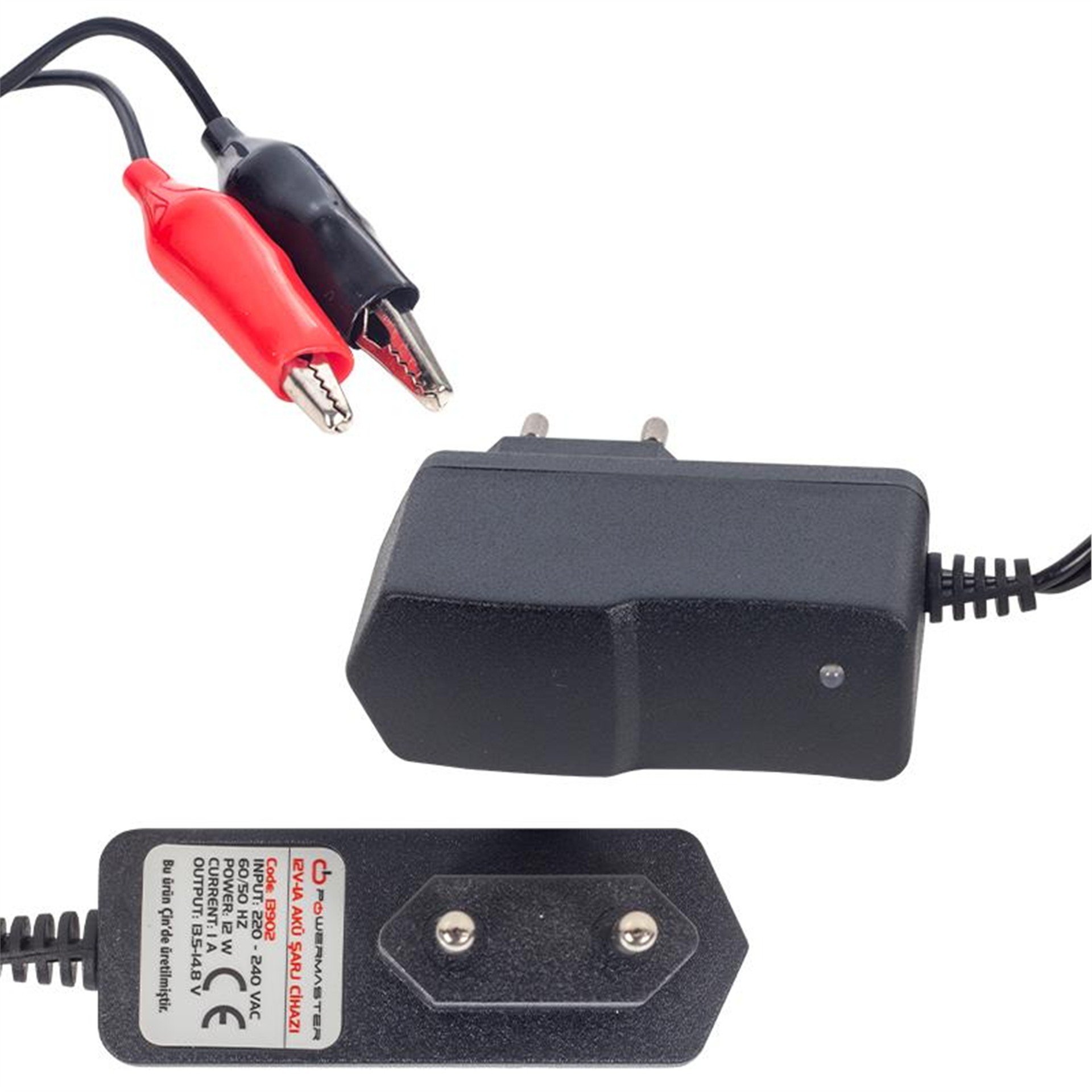 Powermaster Powermaster 12V-1A Akü Şarj Adaptörü - Akü Şarj Cihazları
