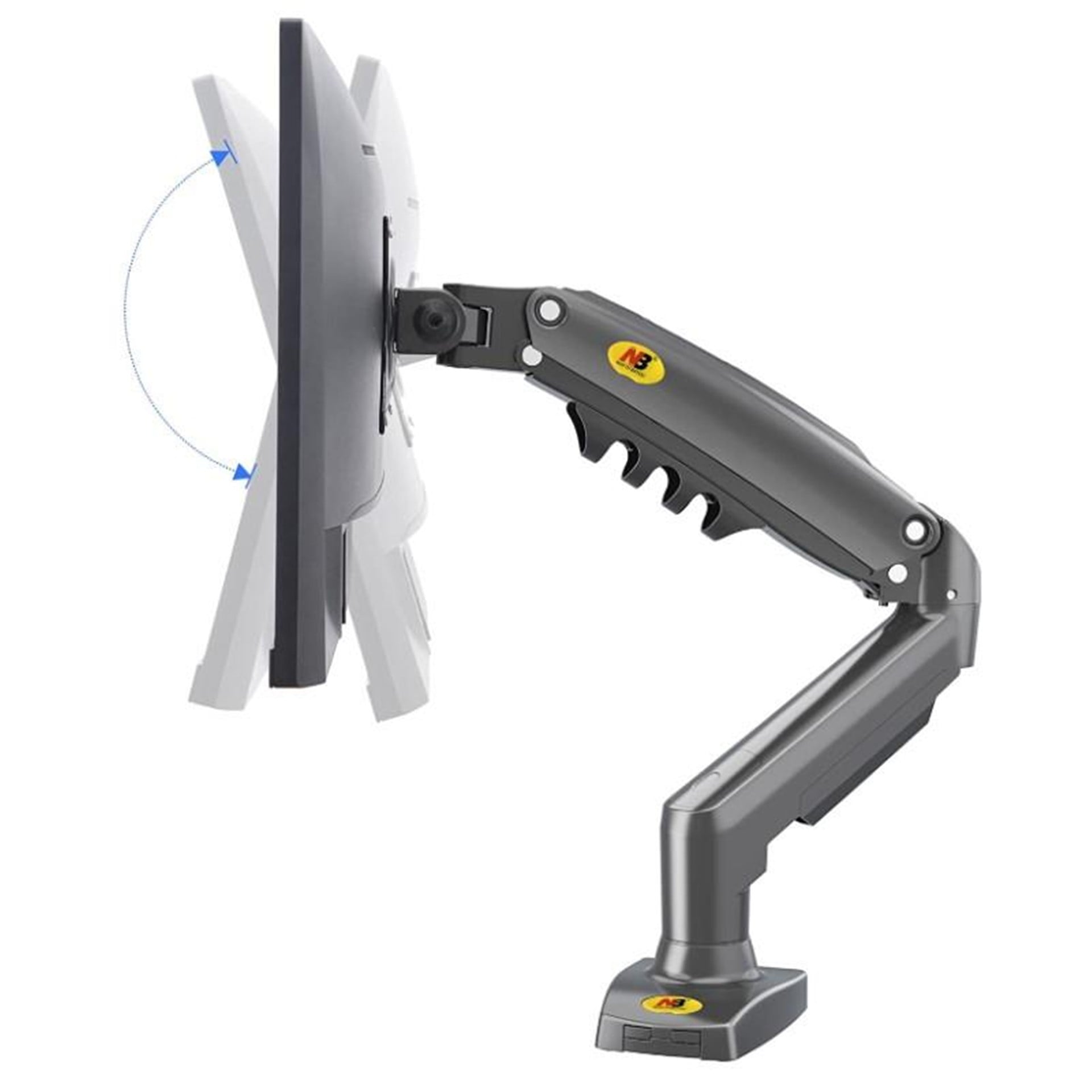 Powermaster Powermaster 17-30'' Amortisörlü Stand Tek Kol Lcd - Led Monitör Tutucu Stand Askı Aparatı F80 - Tv Askı Aparatları