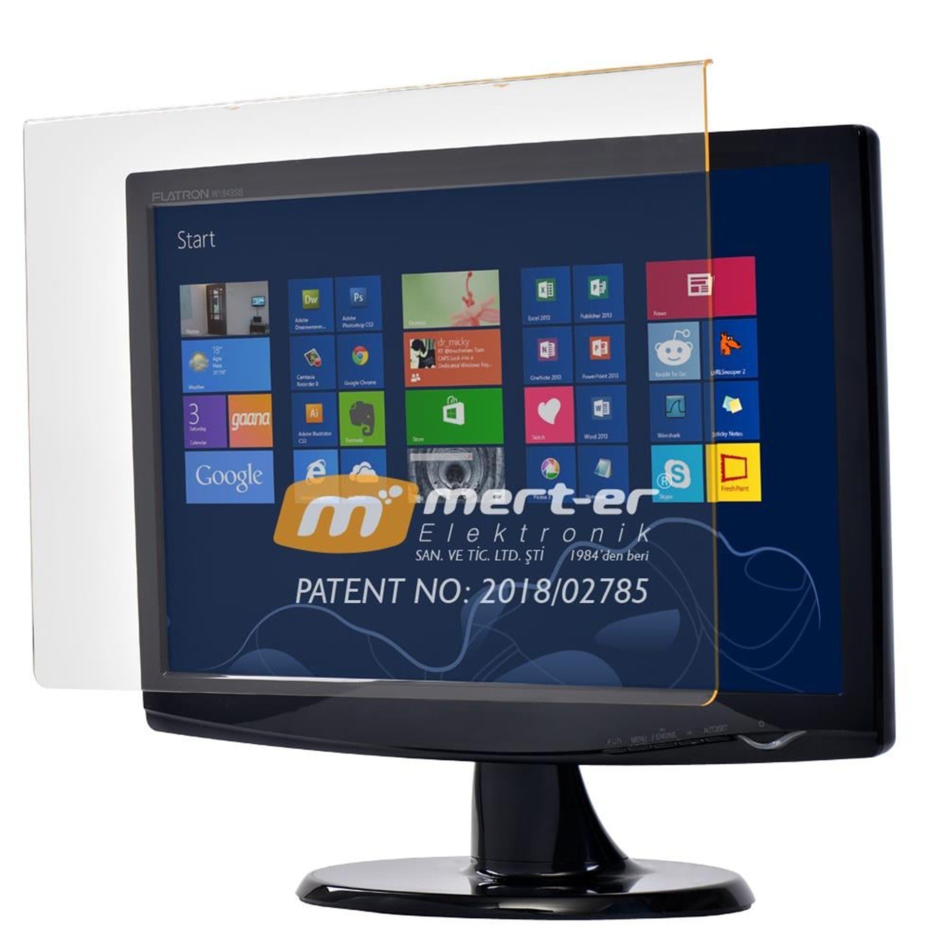 Powermaster PowerMaster 19.5'' İnç (430x239Mm) Mavi Işık Filtreli Kesici TV Ekran Koruyucu - Tv Ekran Koruyucu