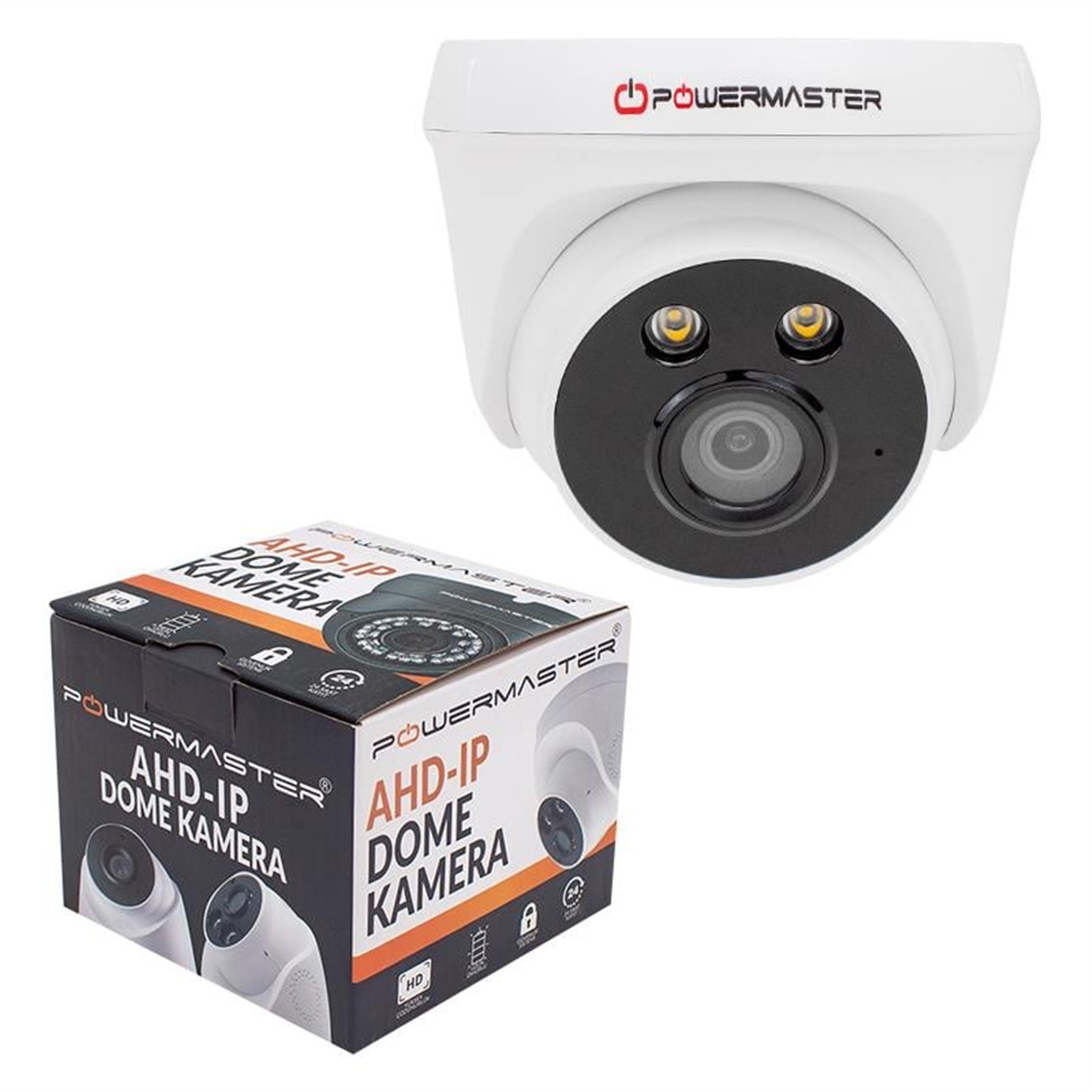 Powermaster Powermaster 2 MP Plastik 60 Sze 1080P Dome Kamera PM-6386 - Güvenlik Kamerası