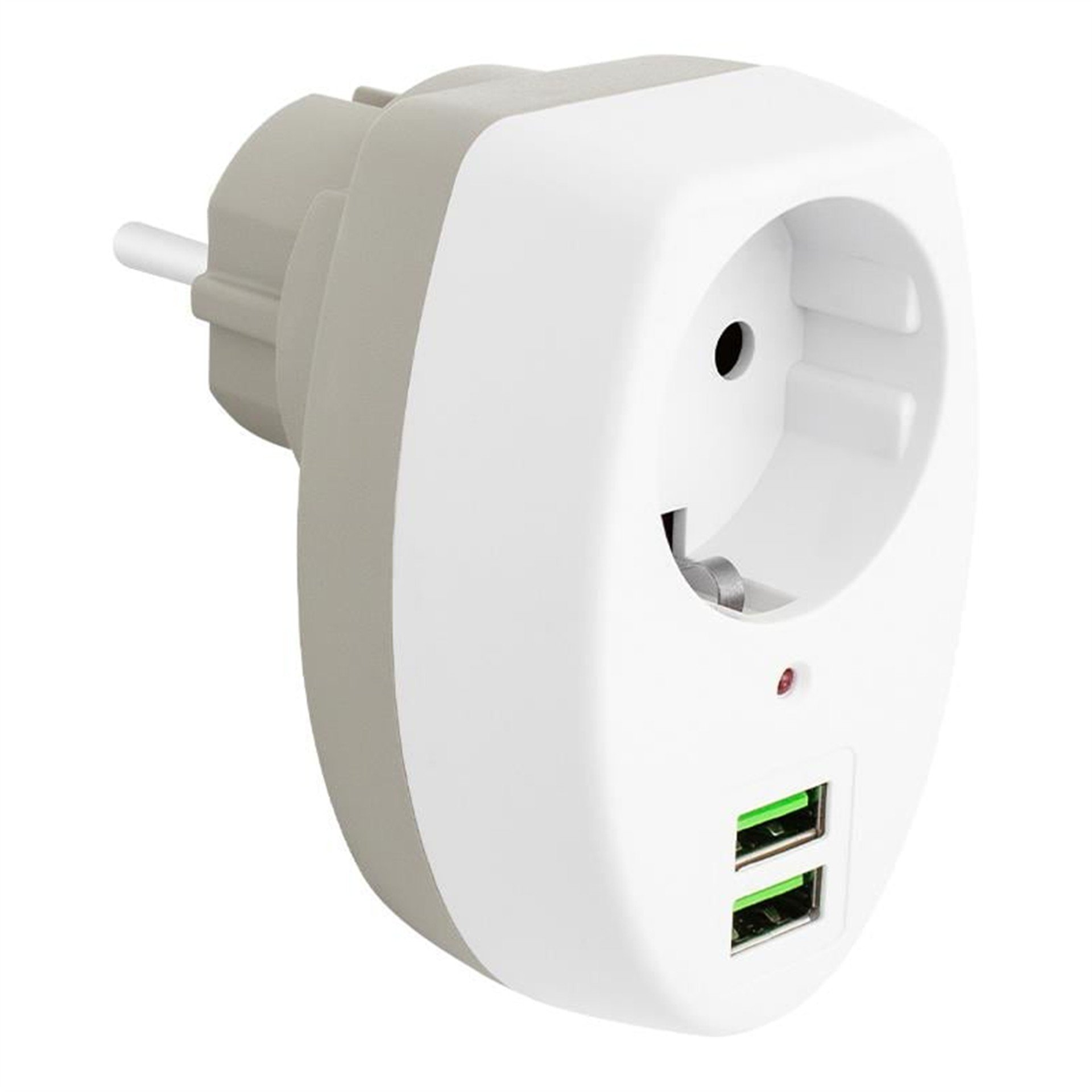 Powermaster Powermaster 2 Usb Girişli Tekli Termal Priz (10A-2500W) PM-4911 - Grup Prizler