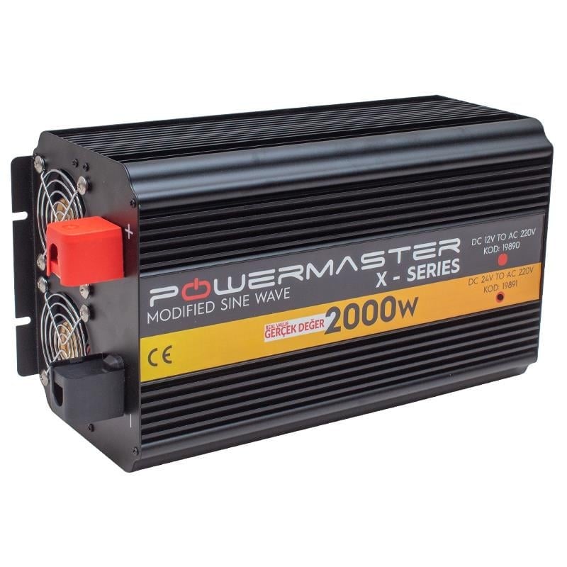 Powermaster 24-220V 24 Volt 2000 Watt Modified Sinus İnverter PWR2000-24