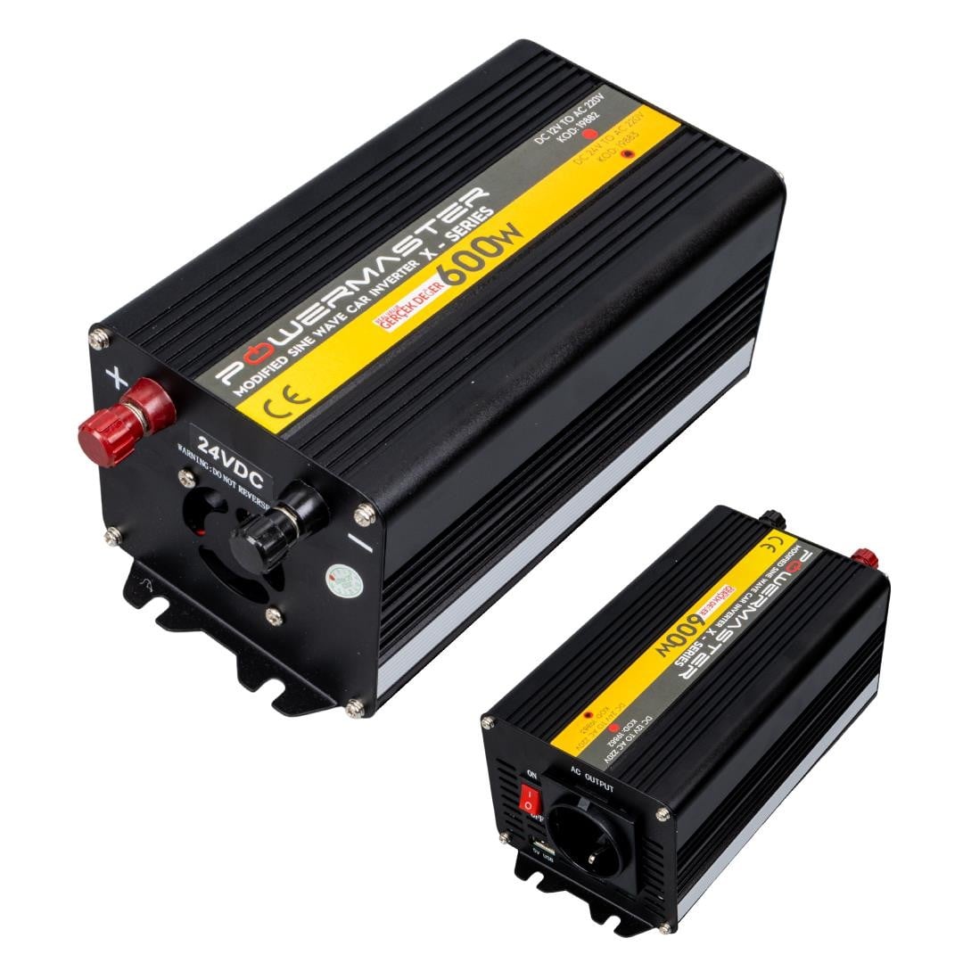 Powermaster 24-220V 24 Volt 600 Watt Modified Sinus İnverter PWR600-24