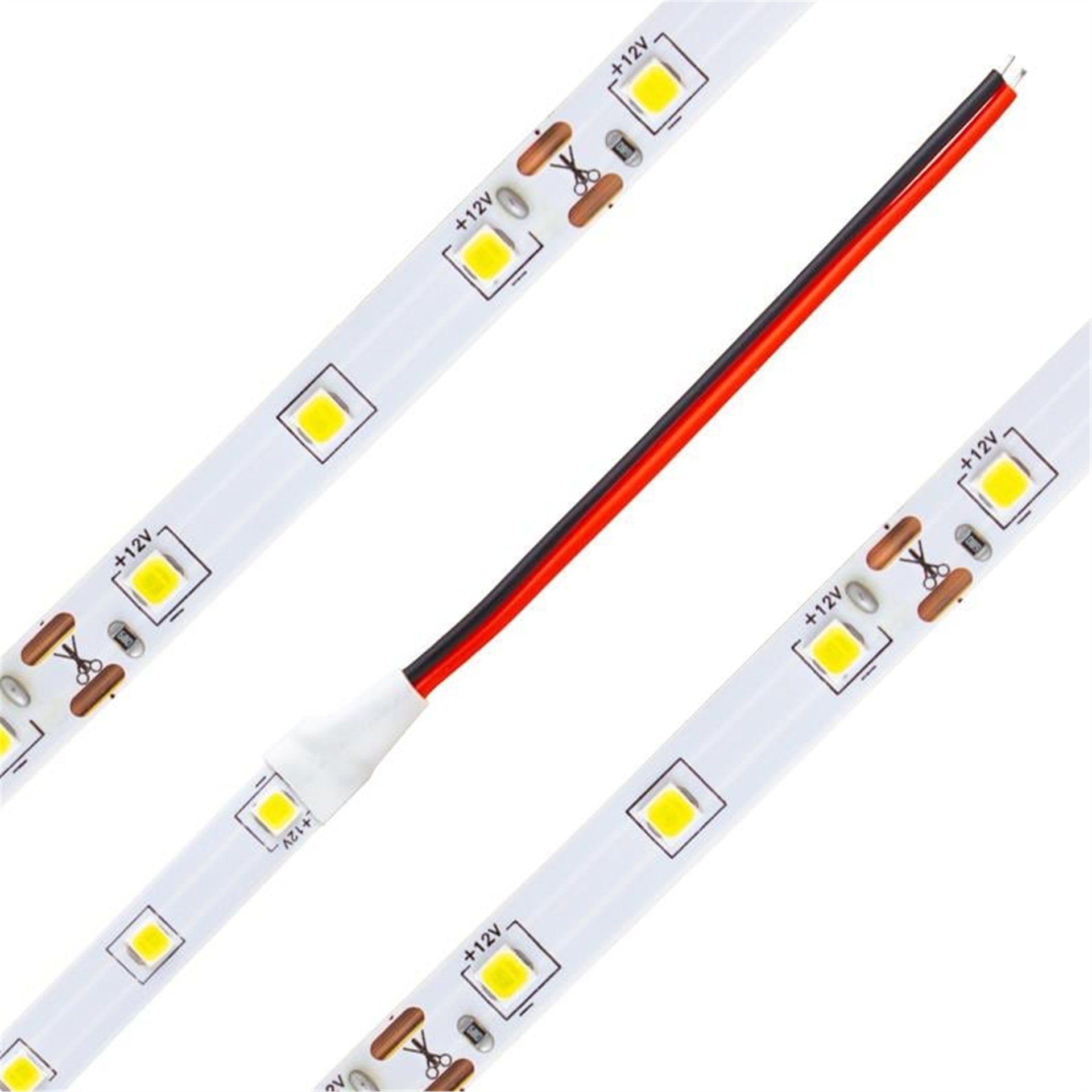 Powermaster Powermaster 3 Çipli İç Mekan Silikonsuz 60 Led 5 Metre Beyaz Şerit Led - Şerit Ledler