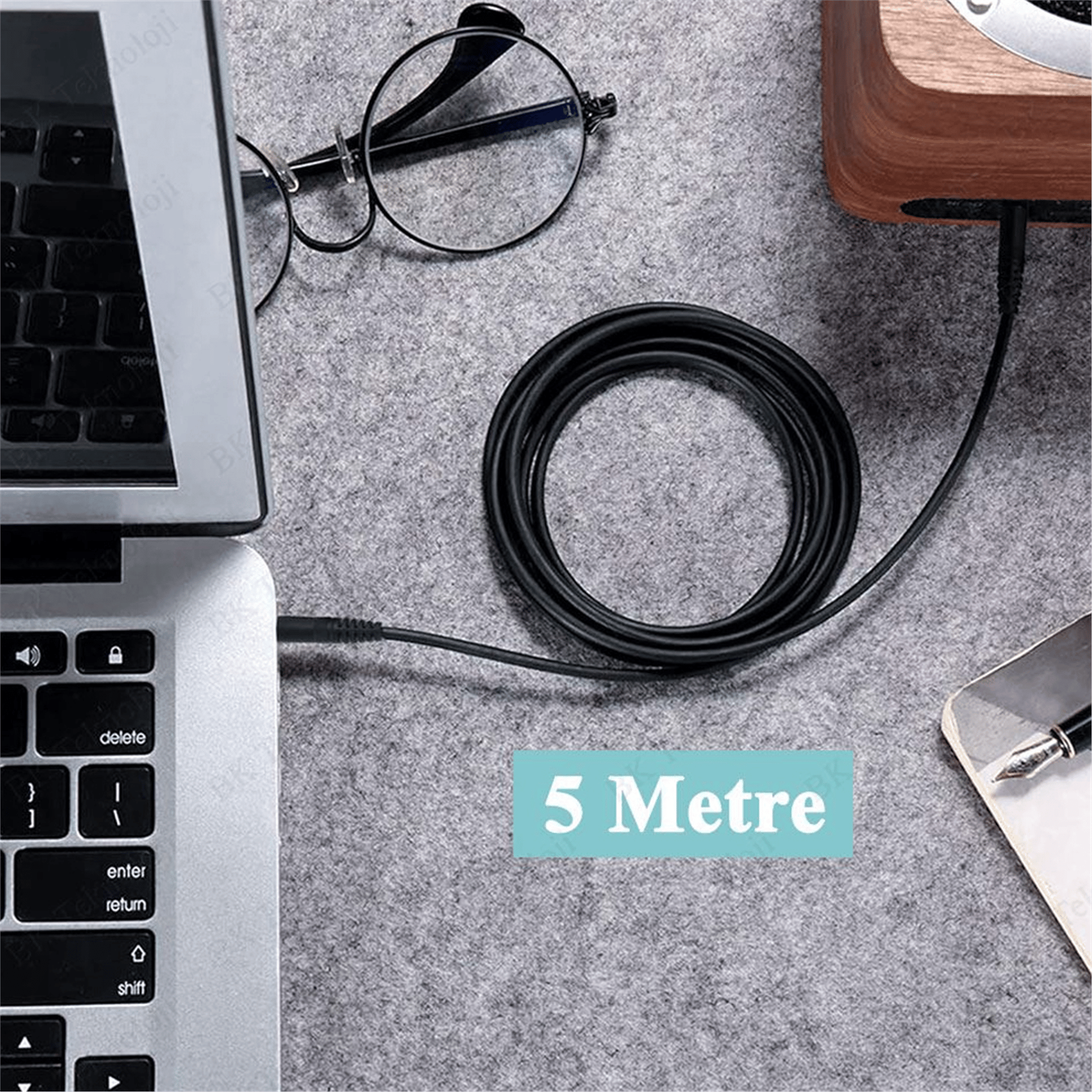 Reyonex POWERMASTER 3.5 MM ERKEK / ERKEK 5 METRE STEREO AUX KABLO - Karışık Kablolar