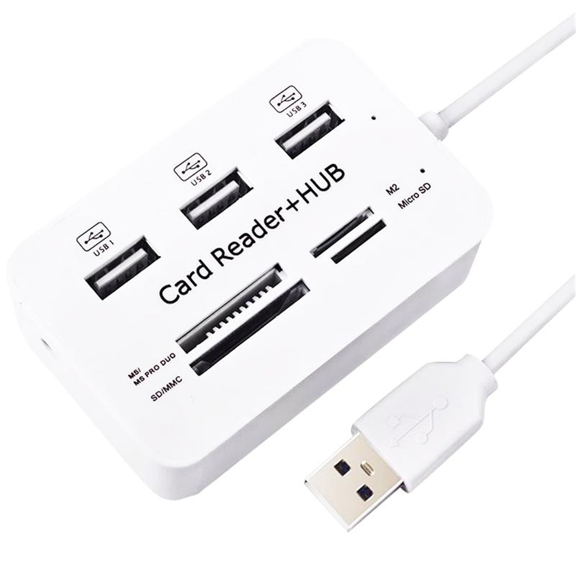Powermaster Powermaster 3 Port 2.0 Usb Çoklayıcı Hub + 4 Slot Kart Okuyucu PM-6052 - Çevirici ve Dönüştürücü