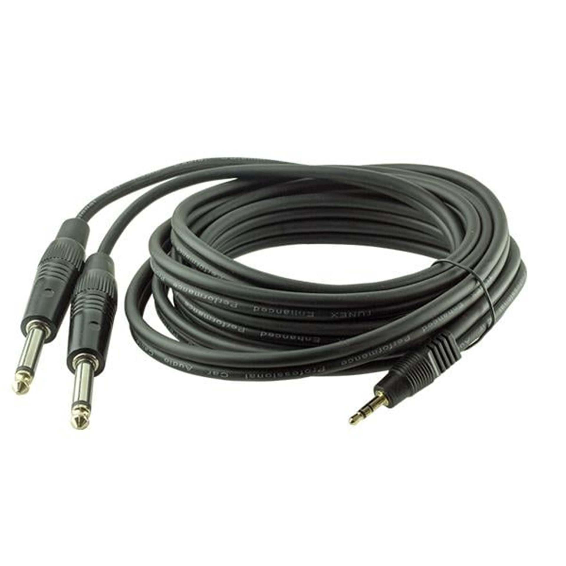 Powermaster Powermaster 3.5 Mm Stereo E-2x6.3mm Mono Erkek Kablo 3 Metre - RCA-Ses Kabloları