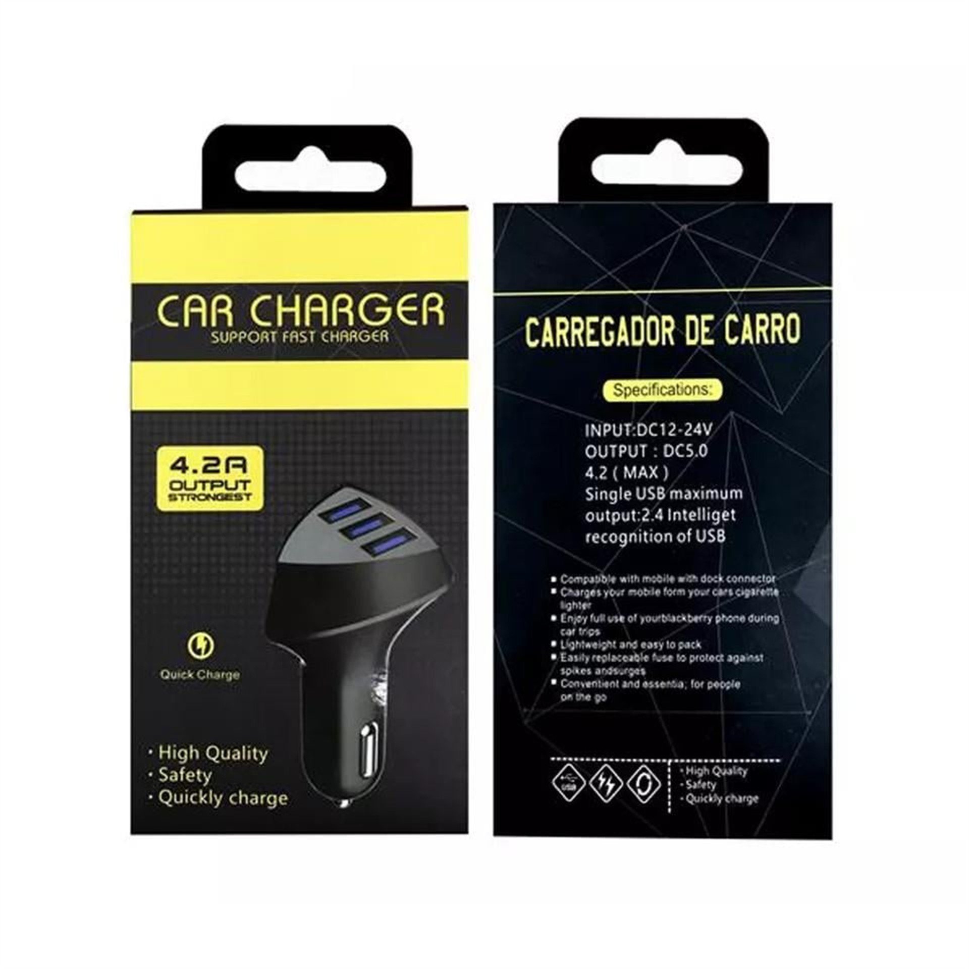 Powermaster Powermaster 4.2 Amper 3xUsb Çakmaklık Hızlı Araç Şarj Cihazı PM-2417 - Şarj Cihazları