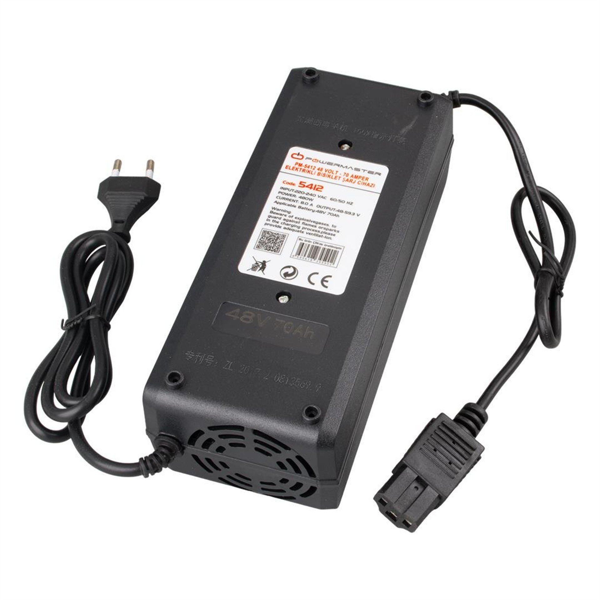 Powermaster PowerMaster 48 Volt - 70 Amper Elektrikli Bisiklet Şarj Cihazı - Elektrikli Bisiklet Şarj Cihazı