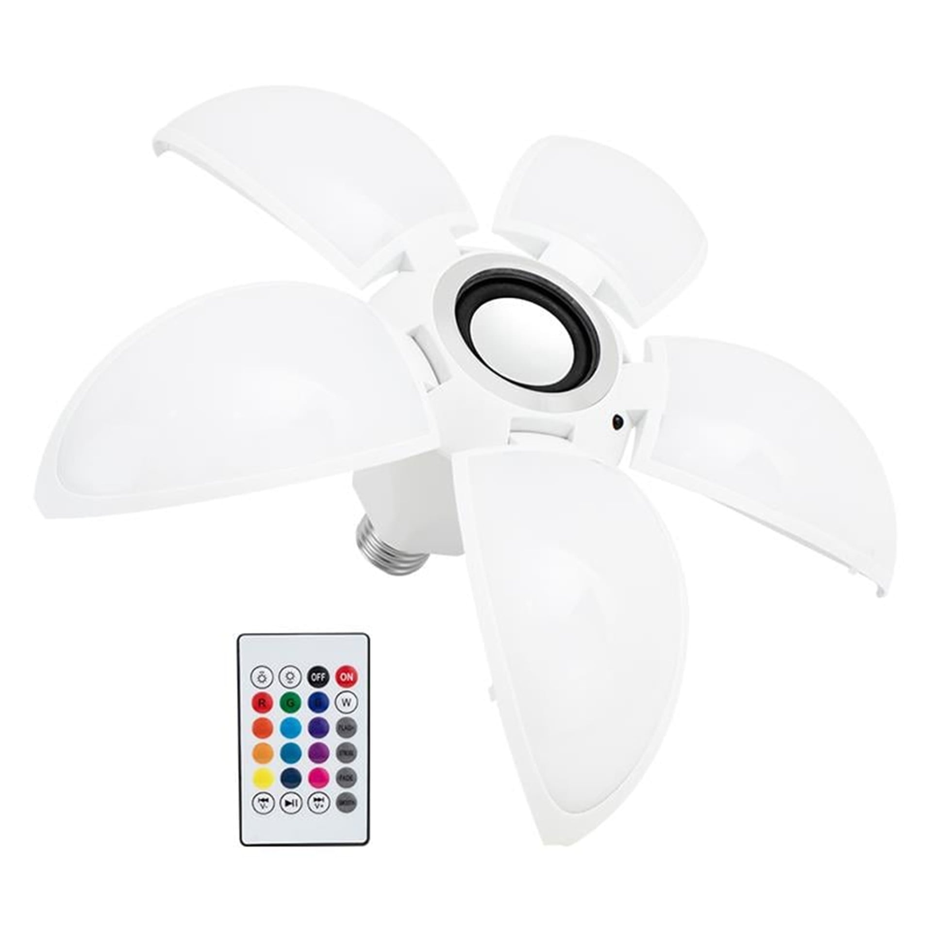 Powermaster Powermaster 5 Kanatlı Bluetooth Hoparlör + Akıllı Led Lamba (Kumandalı) - Ledli Lambalar