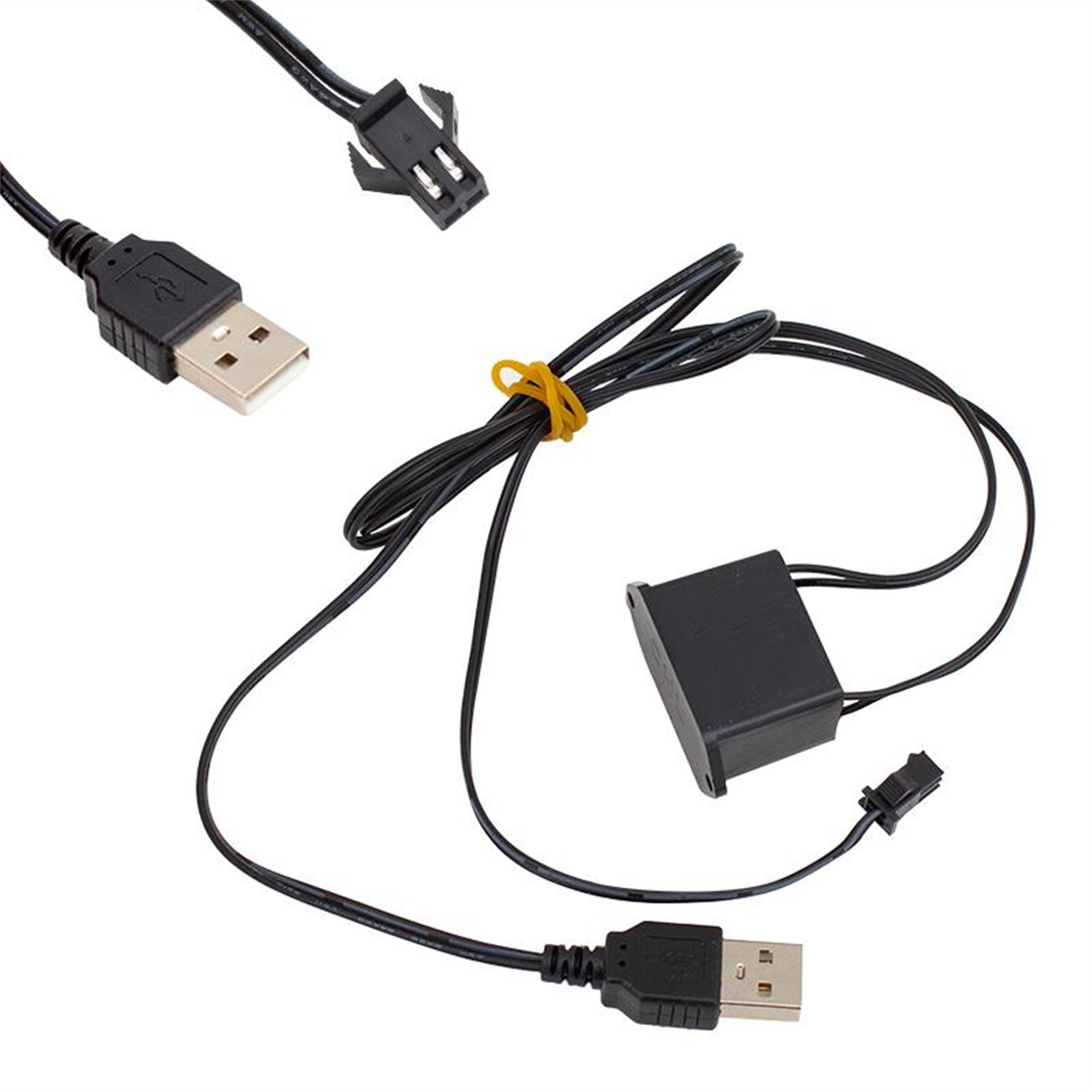 Powermaster Powermaster 5 Metre 5 Volt USB Adaptörlü Neon Mavi İp Aydınlatma PM-6077 - Neon Şerit Led