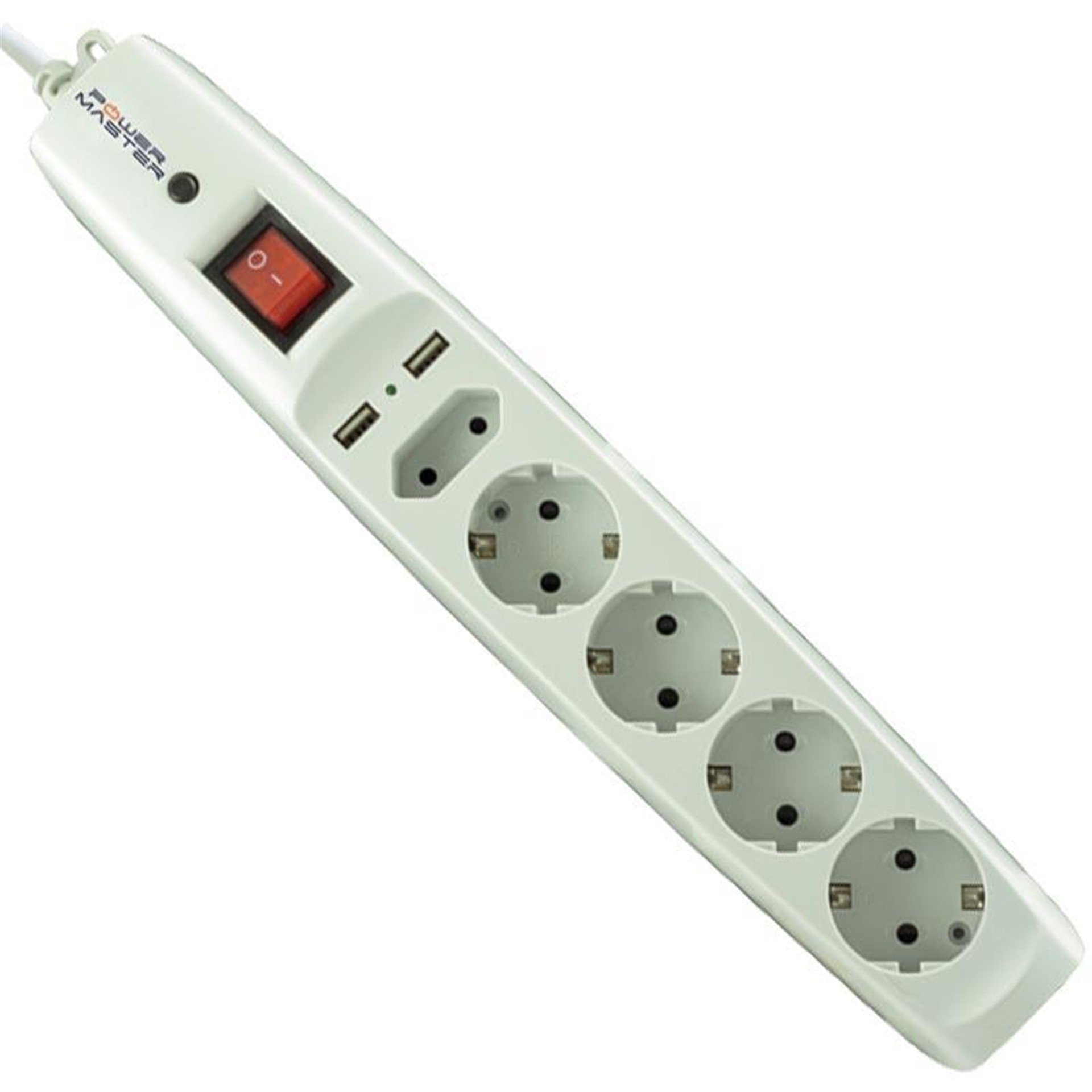Powermaster Powermaster 5'li Kısa Devre Korumalı Priz 2 Usb Çıkış - Akım Korumalı Prizler