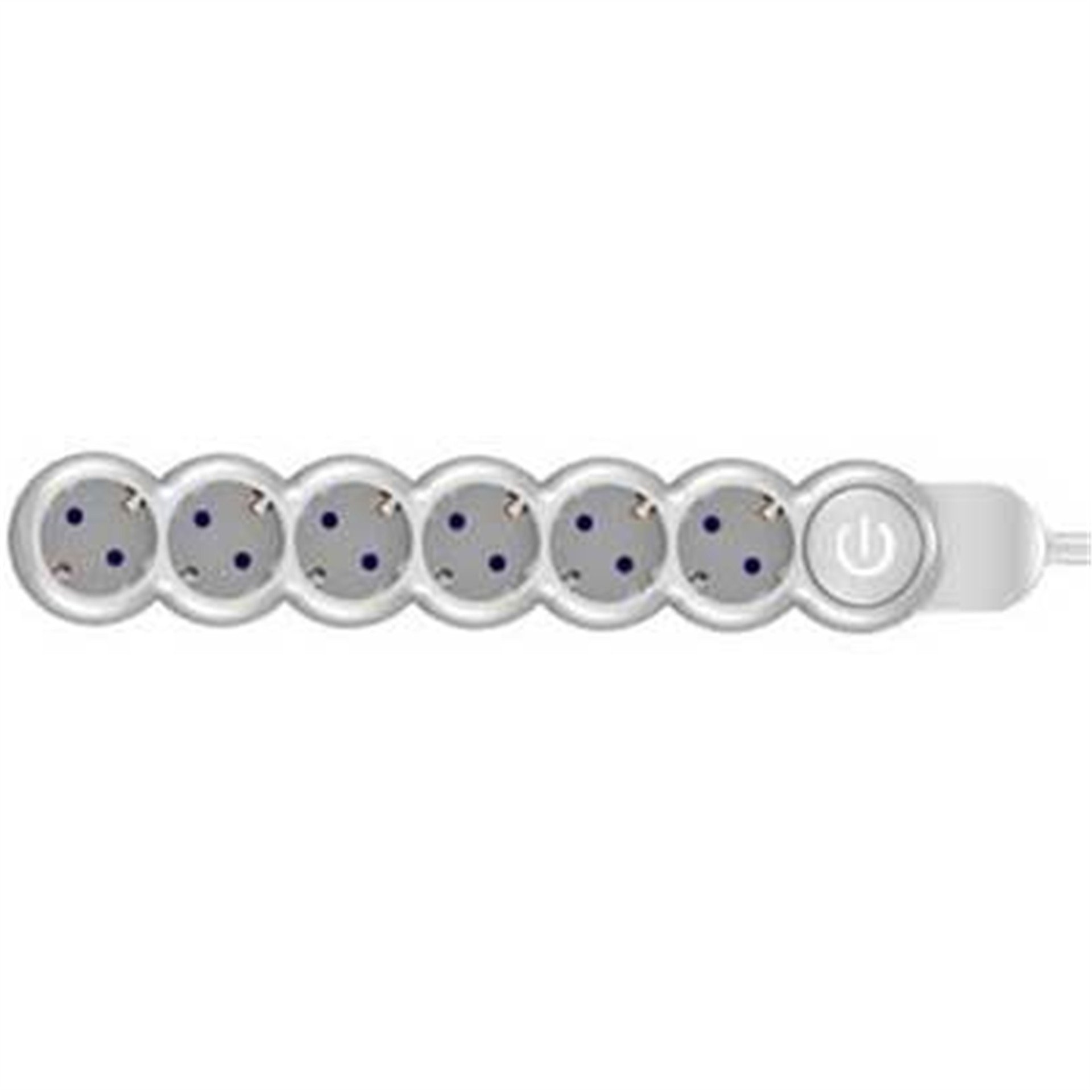 Powermaster Powermaster 6'lı Kablolu Anahtarlı 2 Metre Grup Priz PM-4905 - Grup Prizler