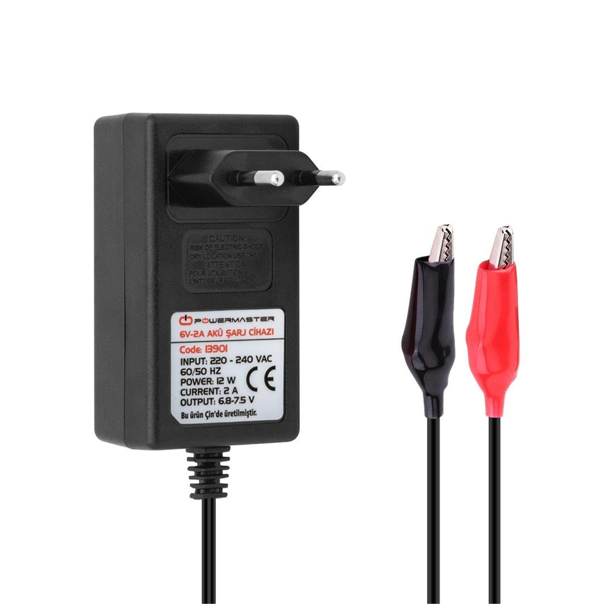 Powermaster Powermaster 6V - 2A  Akü Şarj Adaptörü - Akü Şarj Cihazları