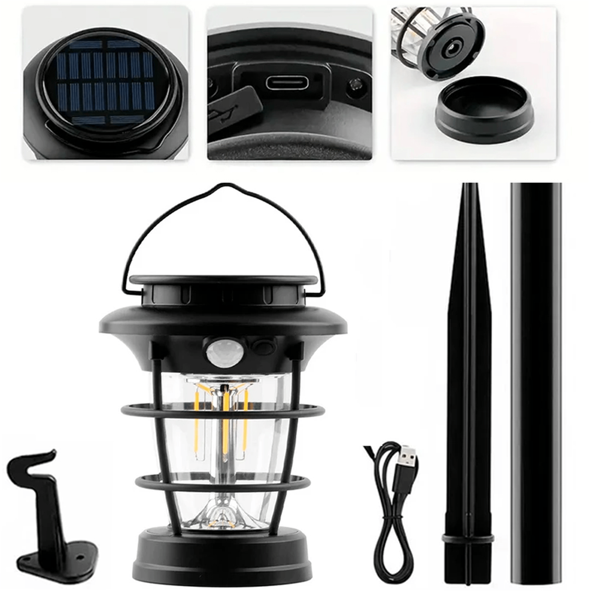 Reyonex POWERMASTER 8818 LEDLİ SOLAR LAMBA - Işıldak-Fener