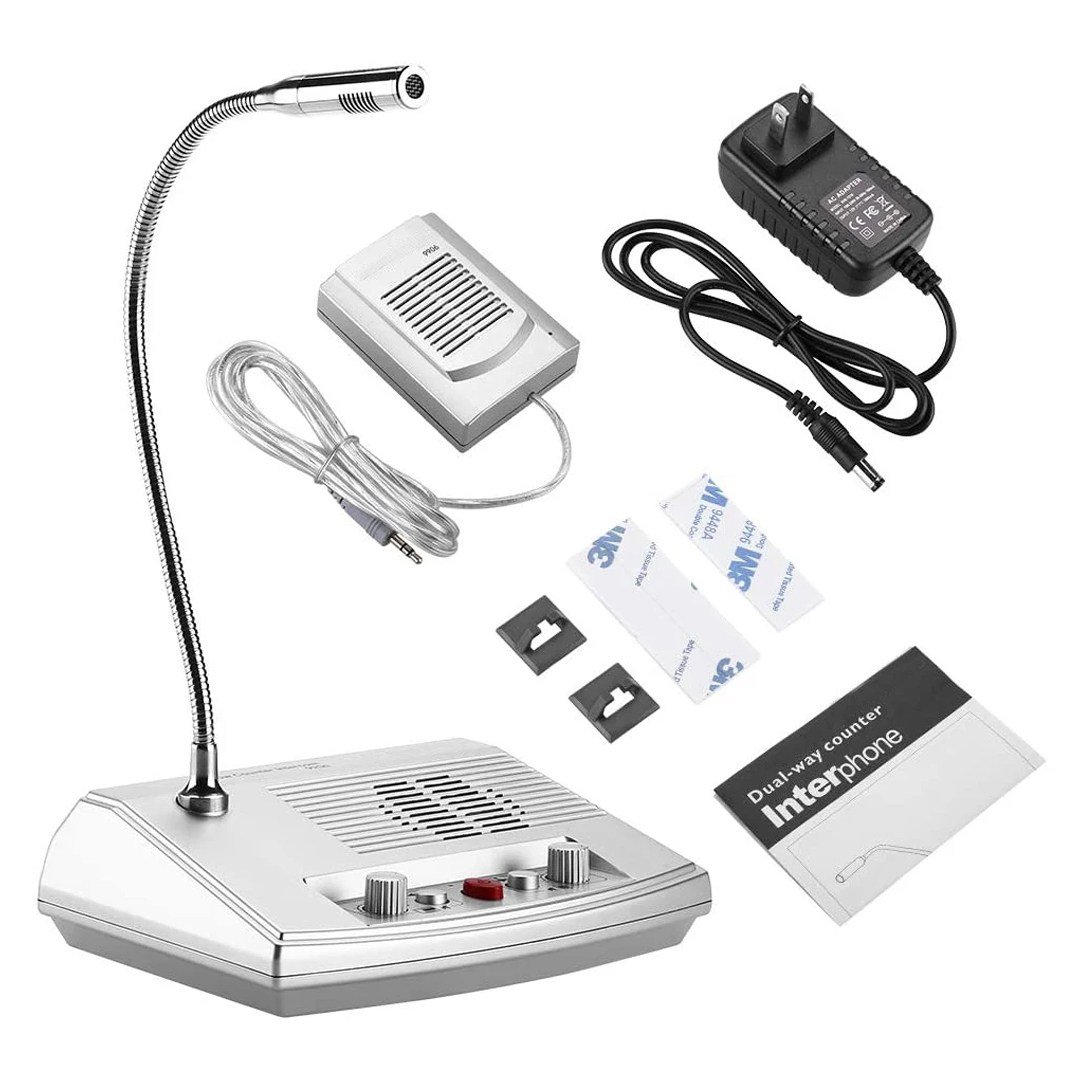 POWERMASTER 9906 INTERCOM ÇİFT YÖNLÜ VEZNE GİŞE MİKROFON SETİ