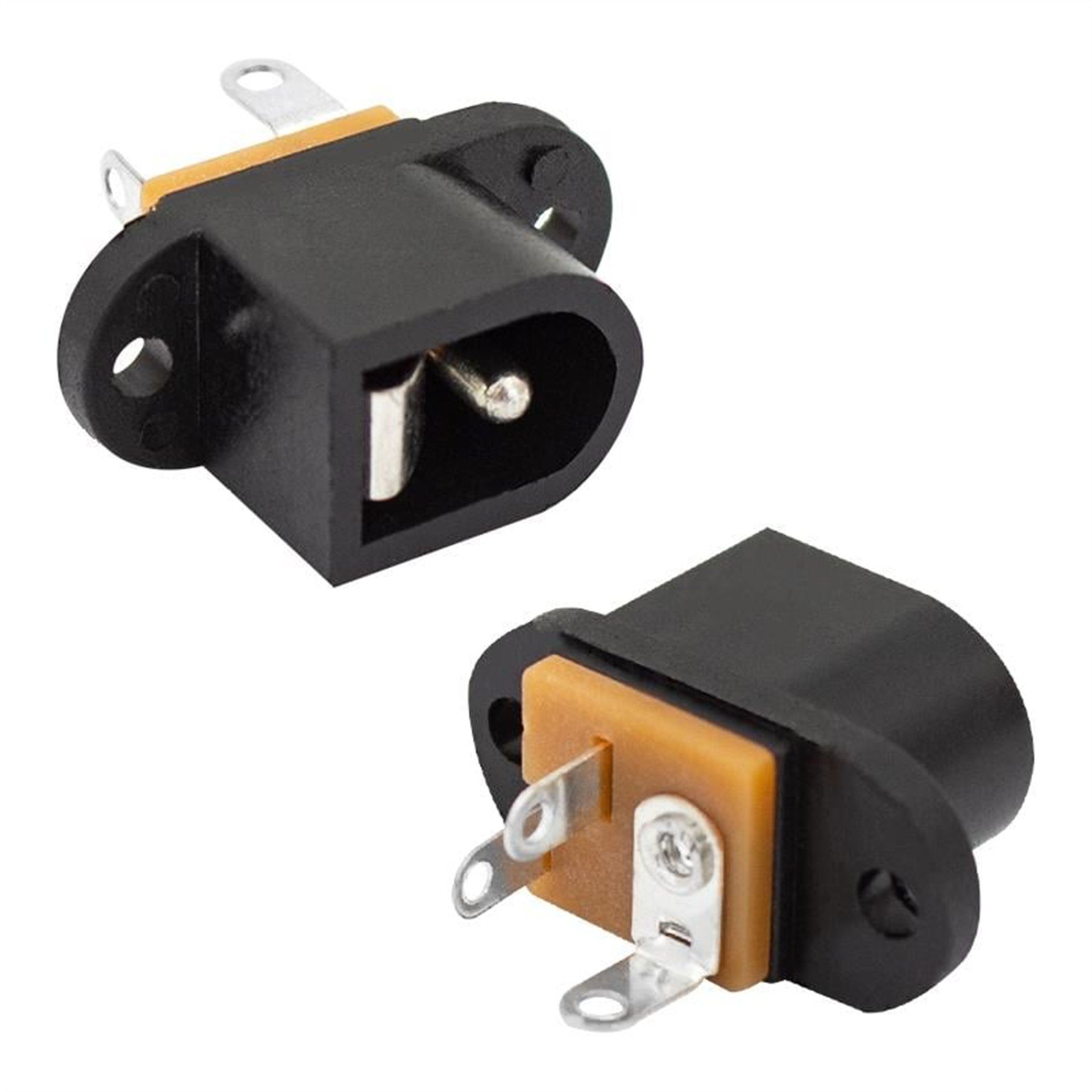 Powermaster Powermaster Adaptör Fişi Dc Jack 2.1 Mm Kulaklı Tip DC-0053 (IC-258F) - Fiş - Jack - Şase