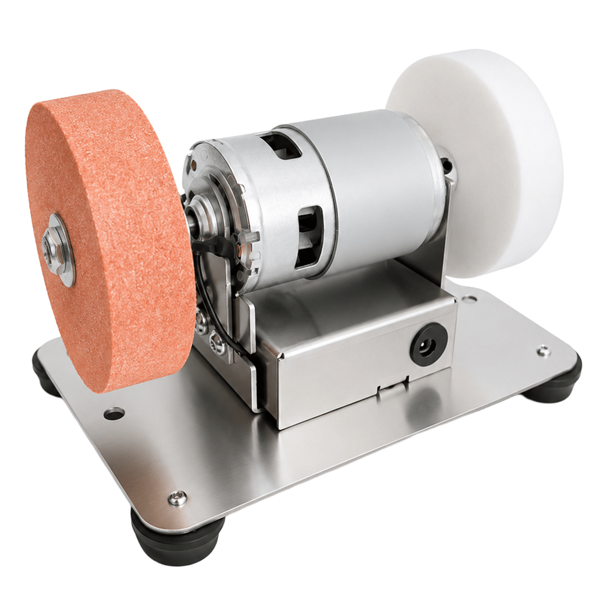 Powermaster Powermaster AJ001 Mini Masaüstü Taşlama ve Bileme Makinesi - 24V 8000 RPM Hız Ayarlı - Matkap ve Matkap Uçları