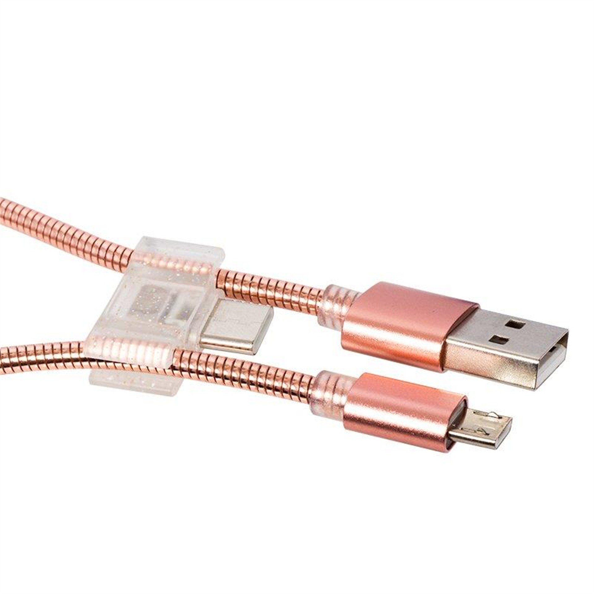 Powermaster Powermaster Android-Micro Usb Serisi + Type C Örgülü Kısa Data Şarj Kablosu - Data-Şarj Kabloları