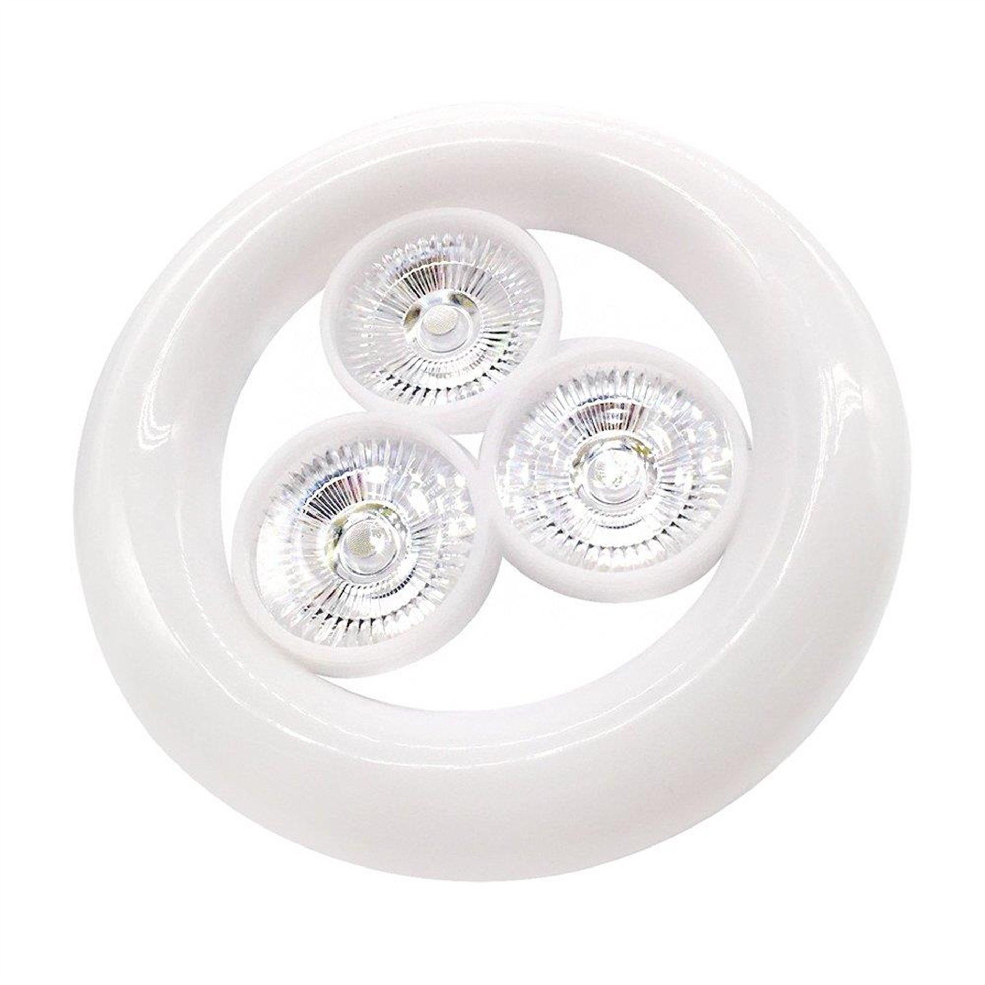 Powermaster Powermaster Beyaz E27 Duy 36 Watt 3\'lü Ufo Led Lamba KK-901 - Ledli Lambalar