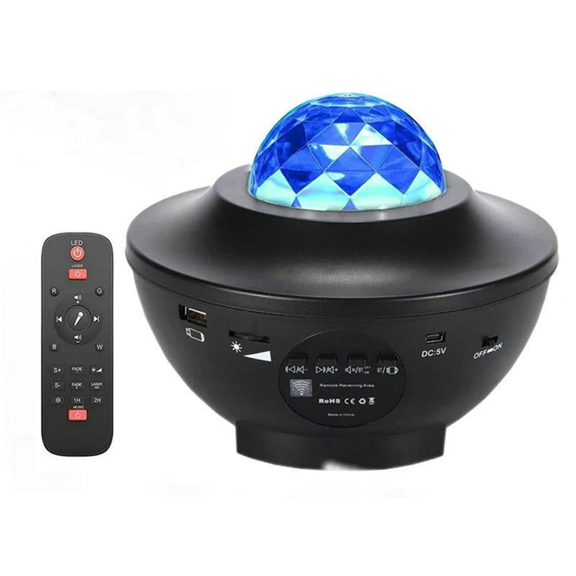 Powermaster Powermaster Bluetooth Destekli Animasyonlu Ufo Tip Disko Topu PM-7388 - Ledli Lambalar