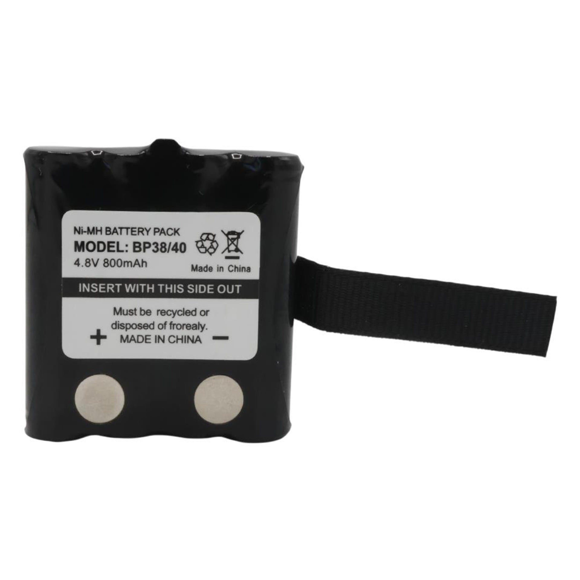 Powermaster Powermaster BP38/40 NI-MH 4.8 Volt 700mAh Cobra Telsiz Pili Şarj Edilebilir Şarjlı 4xAAA - Telsiz Telefon Pilleri
