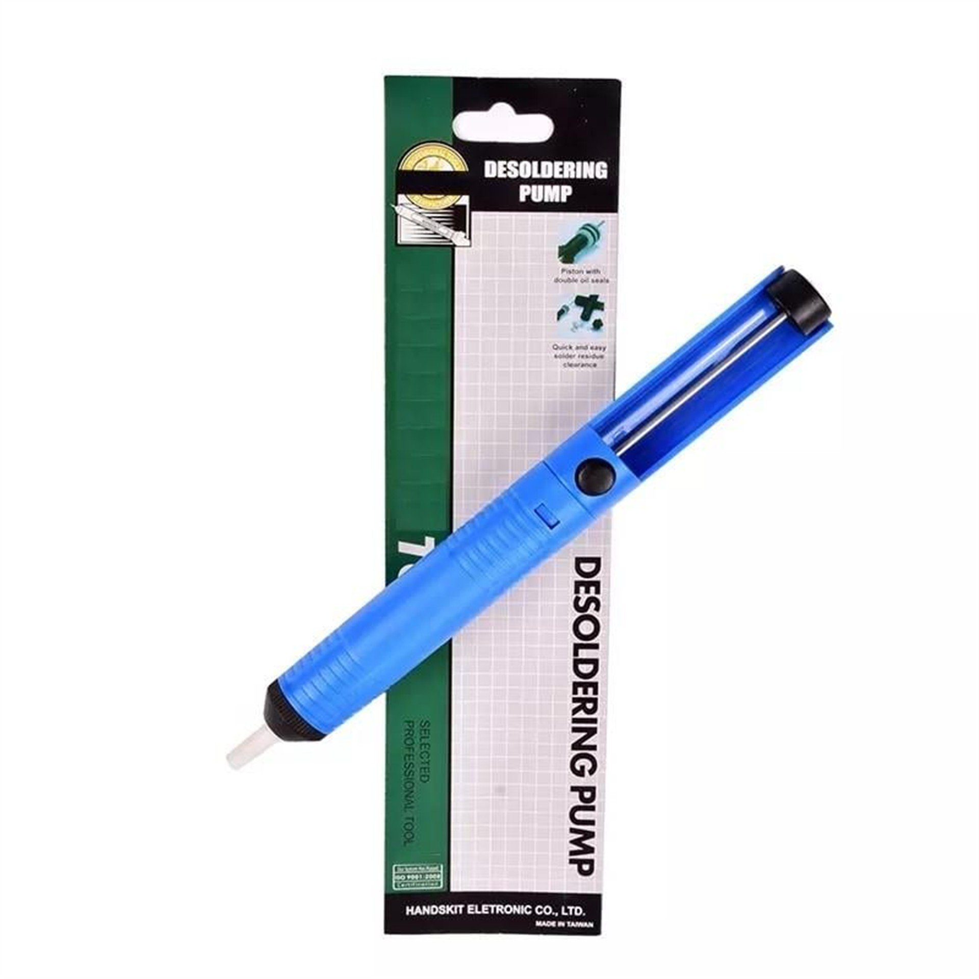 Powermaster PowerMaster CJ-1229 Yüksek Emişli Lehim Temizleme Pompası Plastik Mavi (192mm) - Lehim Pompası