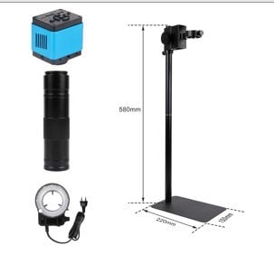 POWERMASTER CSM150X-XH3011 4K 30FPS 150X BÜYÜTME YÜKSEK DİKEY STANDLI MİKROSKOP SETİ