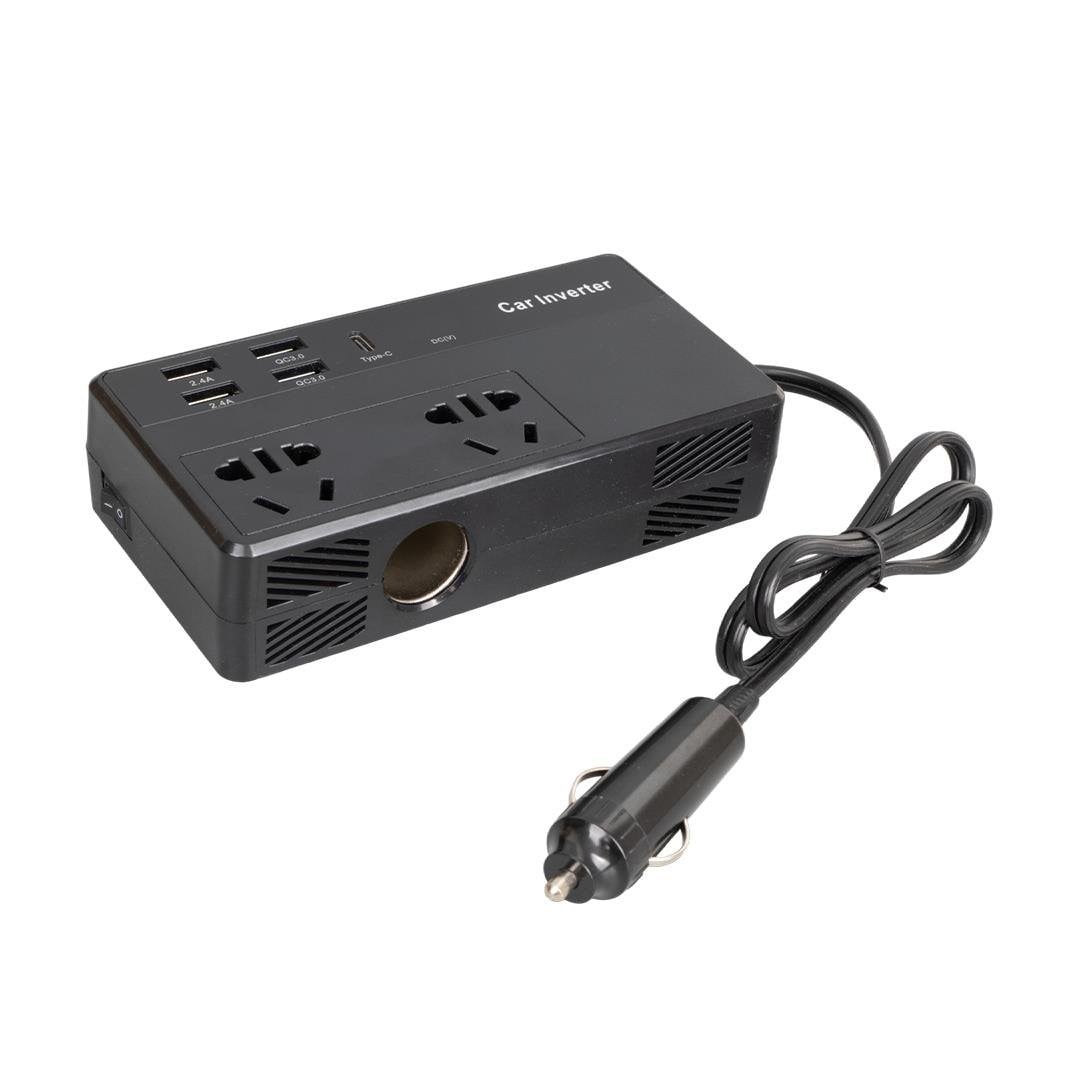 Powermaster CZ02/12V-24V 12-24 Volt 200 Watt 4 Usb + Type-C Girişli Araç Power İnverter