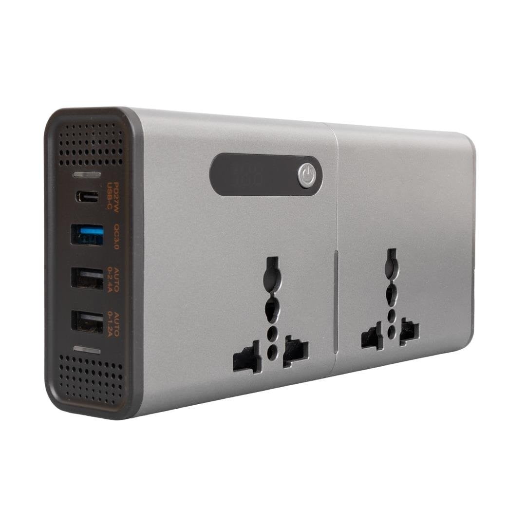 Powermaster CZ04/12V-24V 12-24 Volt 200 Watt 3 Usb + Type-C Girişli Araç Power İnverter