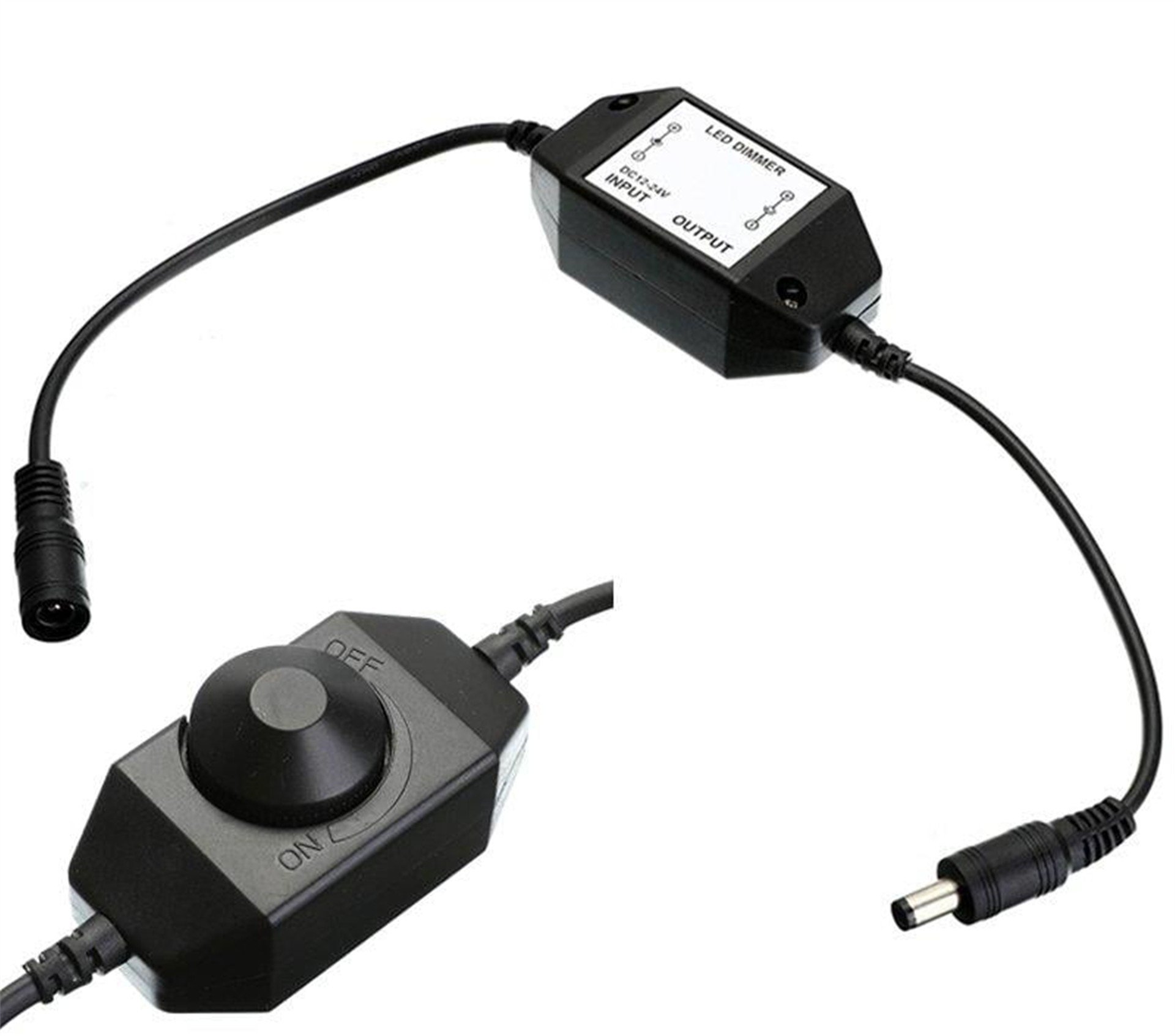 Powermaster Powermaster DC12V-DC24V 2A Tek Renkli Işık Şiddeti Kontrolü Şerit Led Dimmer PM-4612 - P10 Led Panel Kontrol Kartları