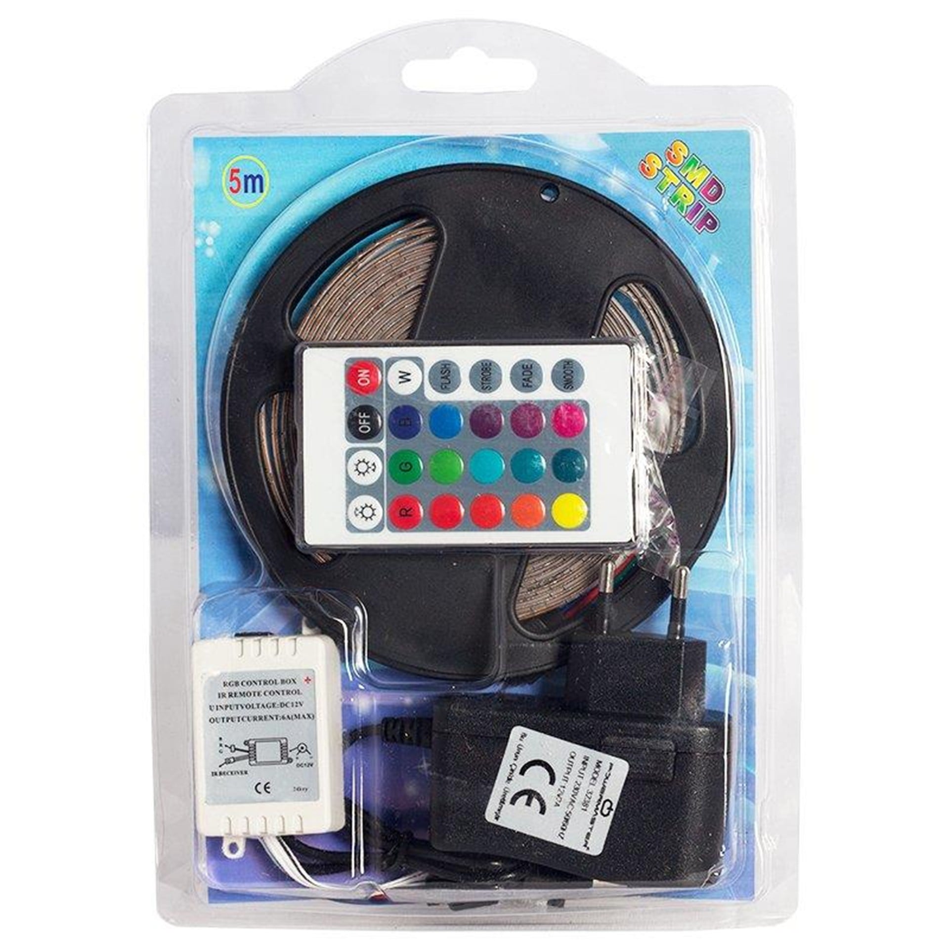 Powermaster Powermaster Dış Mekan Animasyonlu+Adaptör Rgb Şerit Led 5 Mt. - Şerit Ledler