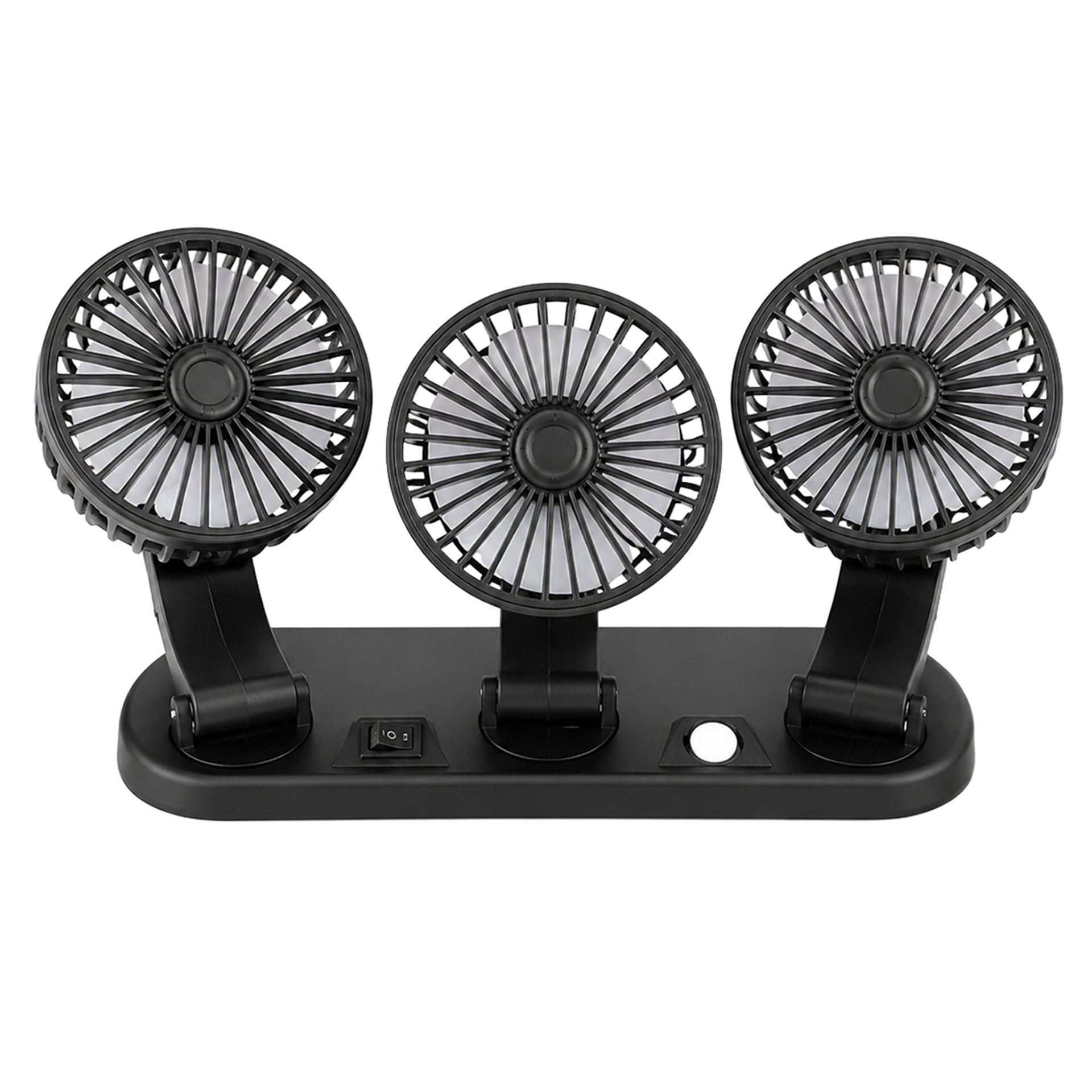 Powermaster Powermaster FAN40 Araç İçi Vantilatör Fanı 12 Volt Çakmaklık Girişli 3 Başlıklı 360 Derece - DC-PC Fan-Vantilatör