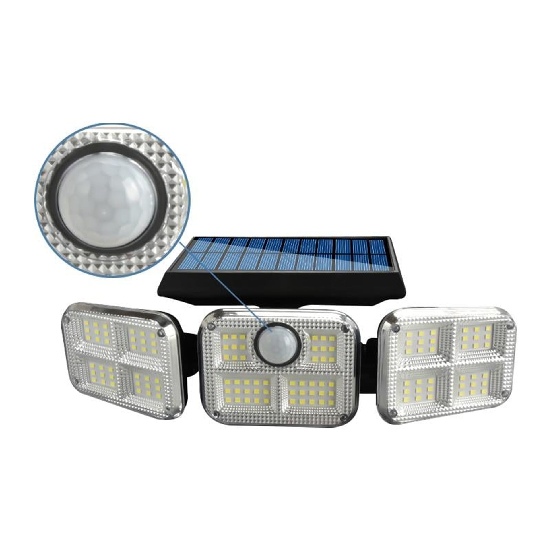 Powermaster Powermaster FL-1727 Sensörlü 120 Ledli Solar Lamba - Fener ve Işıldaklar