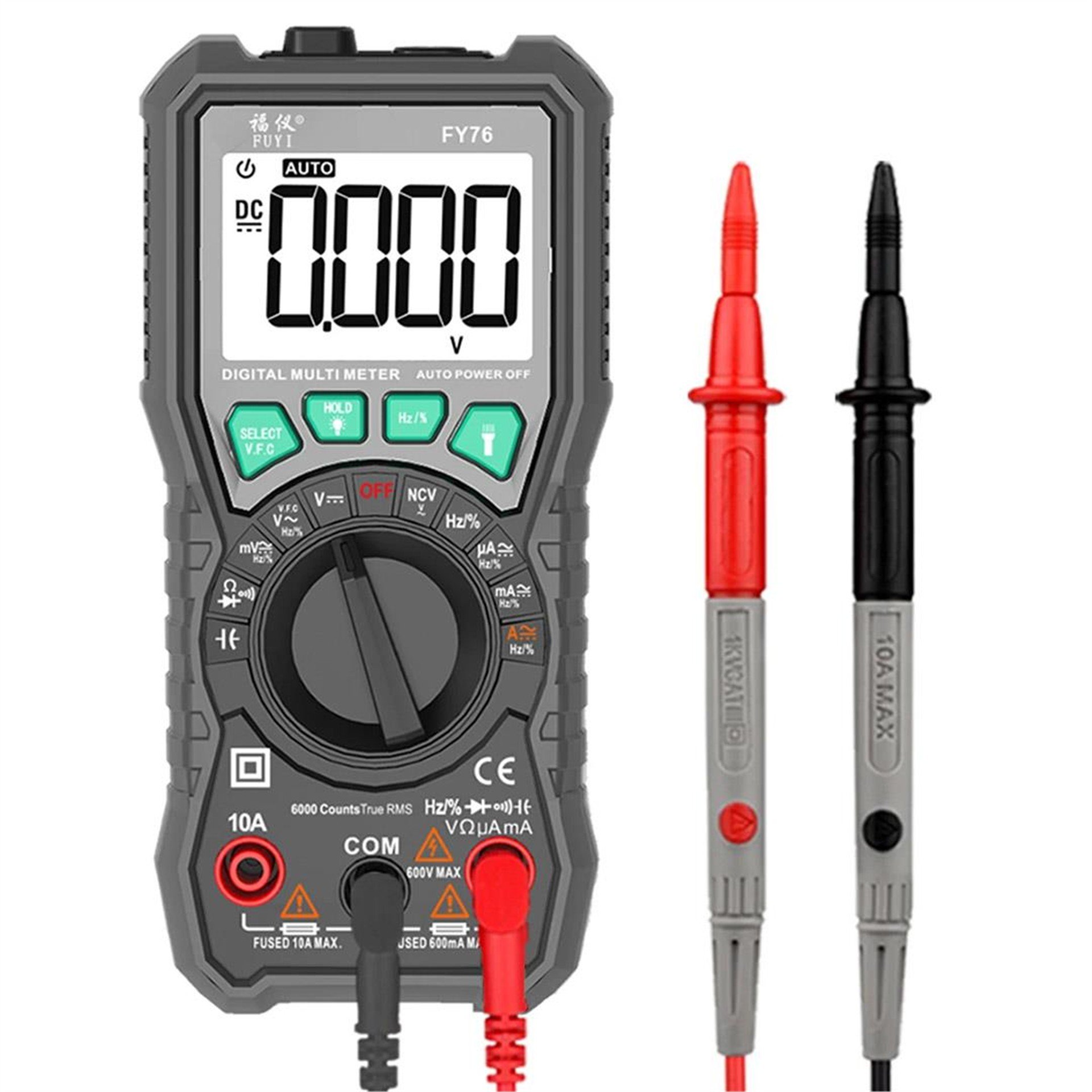 Powermaster Powermaster FY76 Digital Multimetre Ölçü Aleti True Rms - Ölçü Aletleri