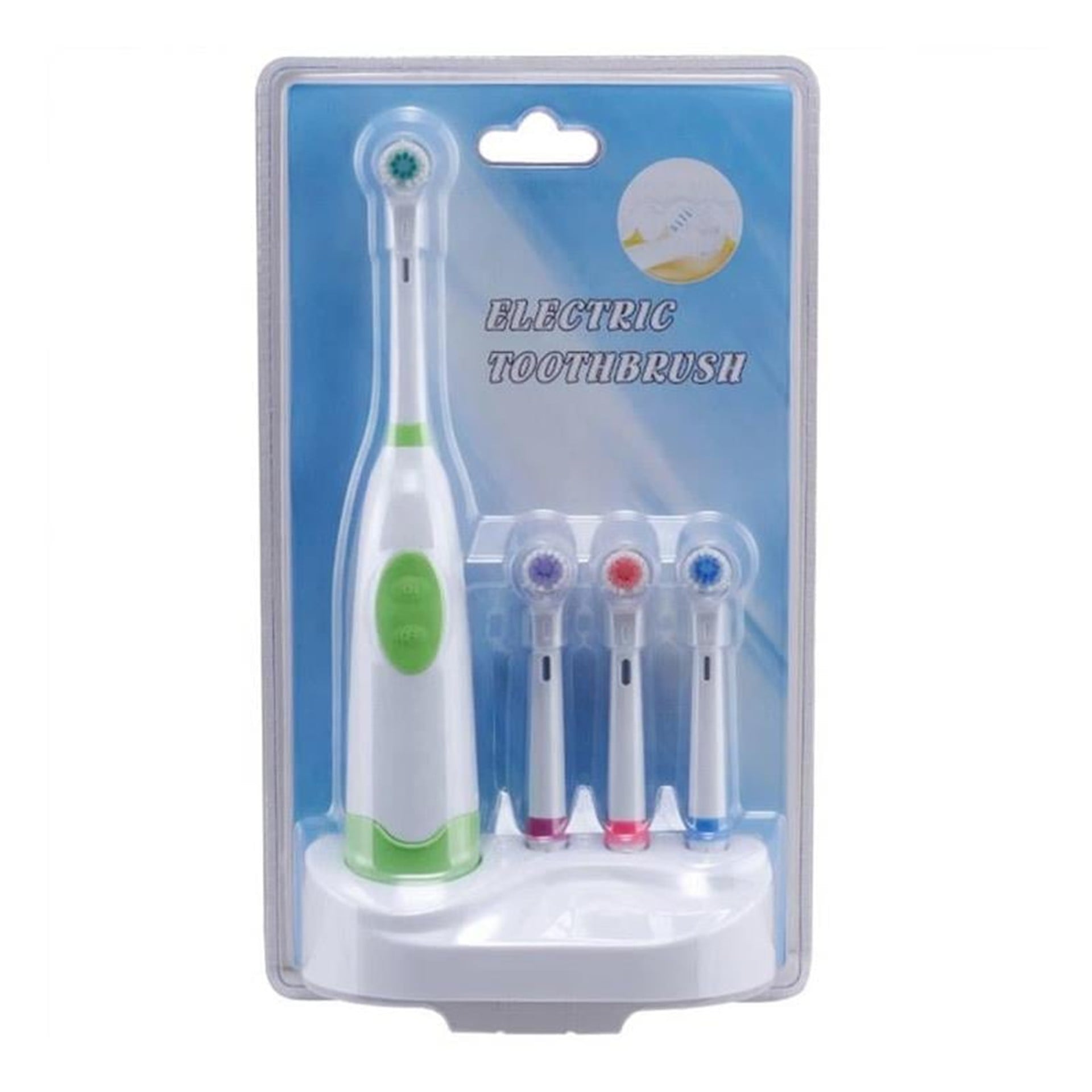 Powermaster Powermaster G-08 Dönen Başlıklı Pilli Otomatik Diş Fırçası (3 Adet Yedek Başlık) - Küçük Ev Aletleri